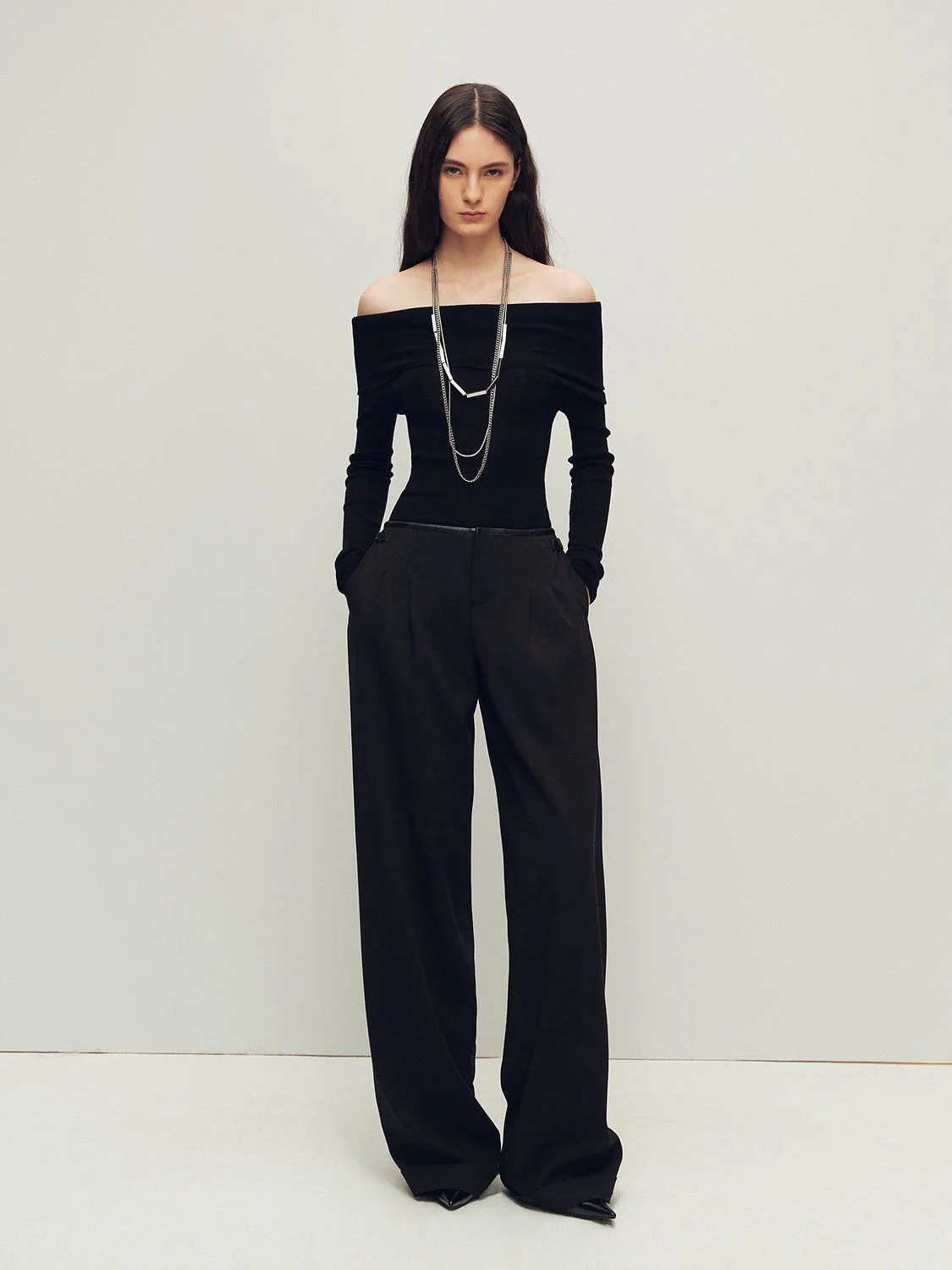 Buckle Wide-Leg Trousers - Image 5