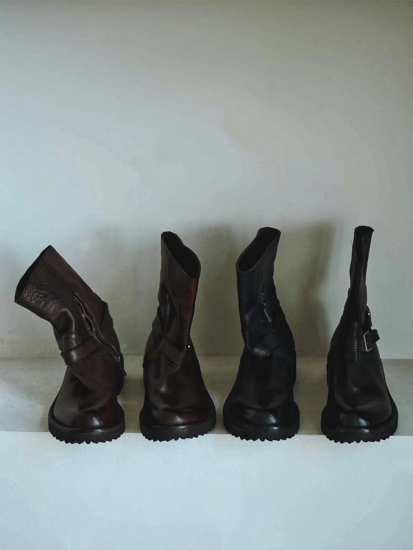 Buckle Zip Boots - Image 3