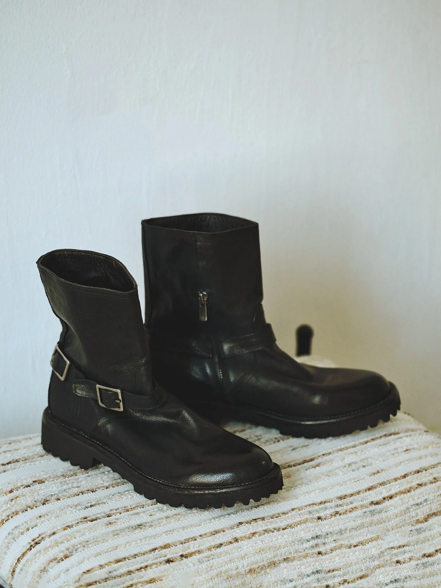 Buckle Zip Boots - Image 4