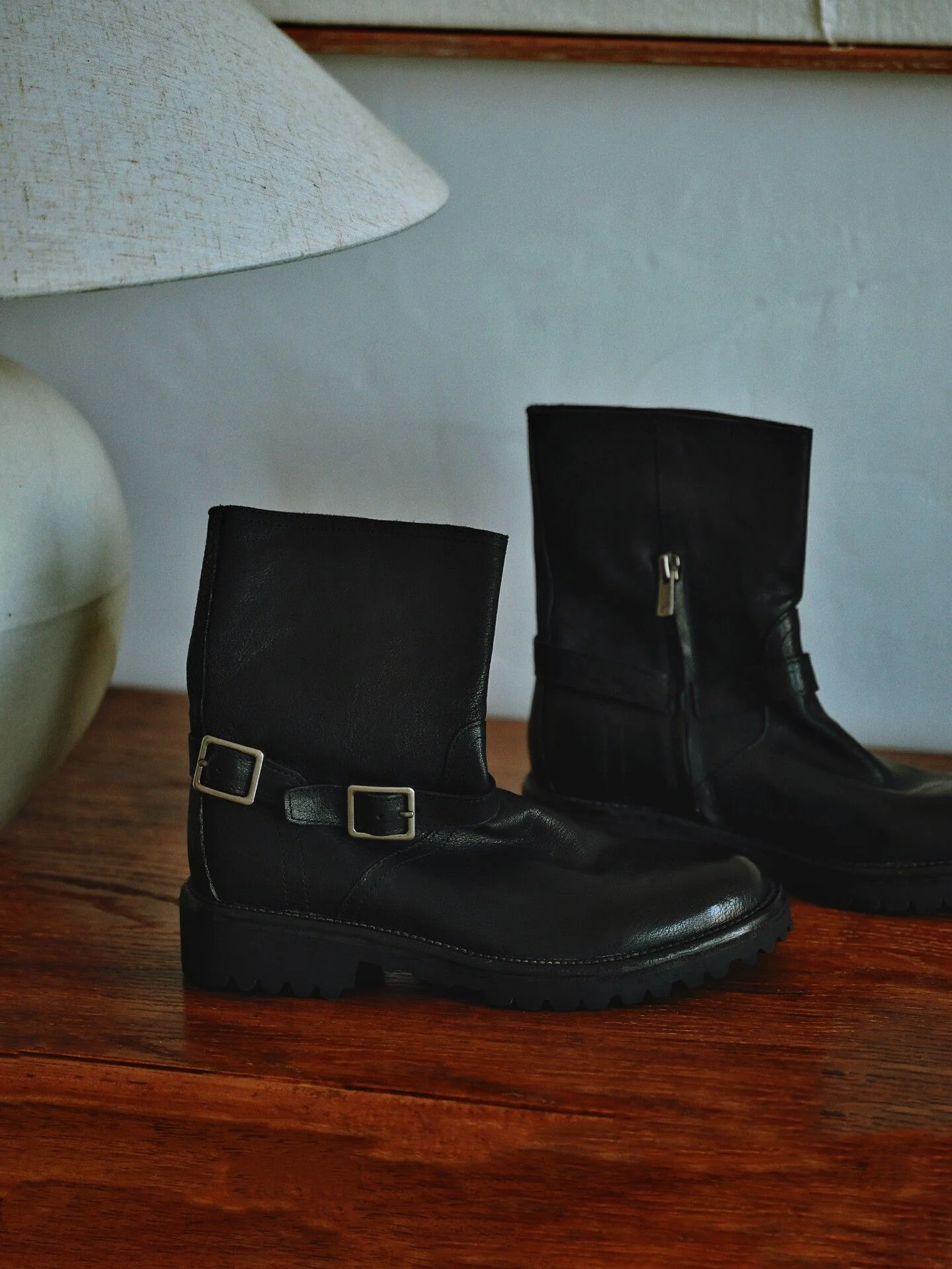 Buckle Zip Boots - Image 7