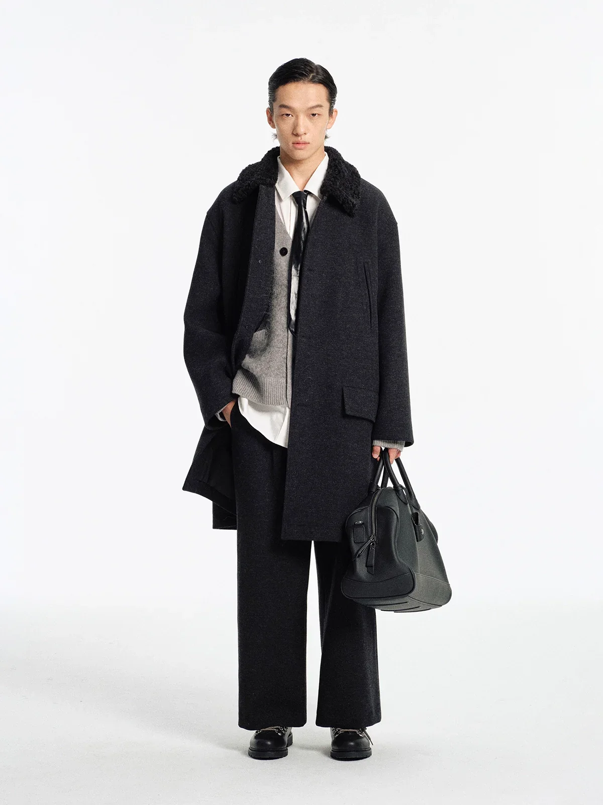 Buffalo Check Wool-Blend Coat - Image 3