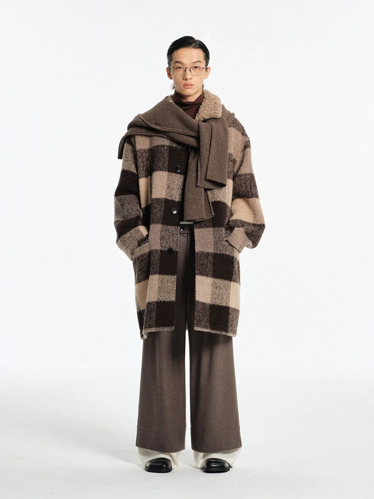 Buffalo Check Wool-Blend Coat - Image 5