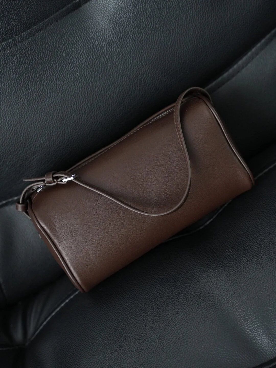 Burgundy Barrel Bag - Image 6
