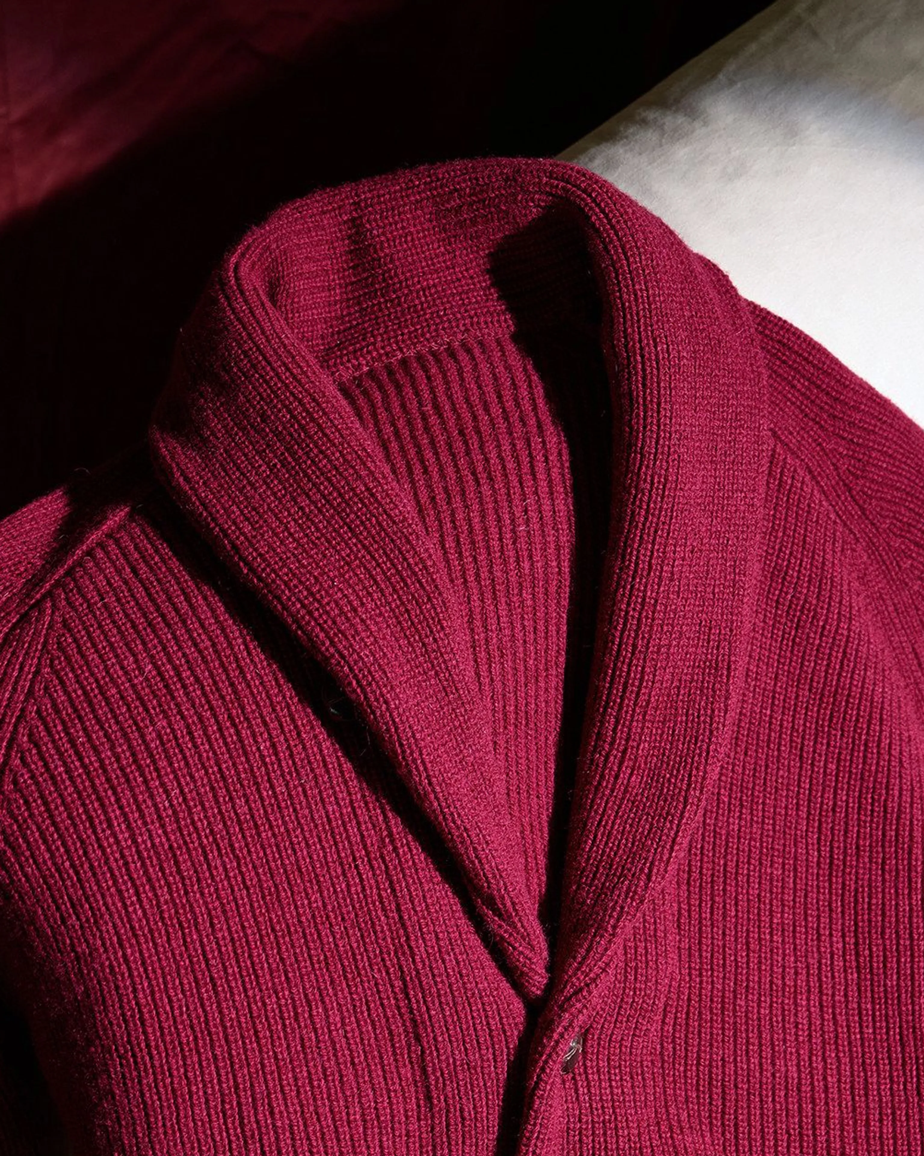 Burgundy Shawl Cardigan - Image 5