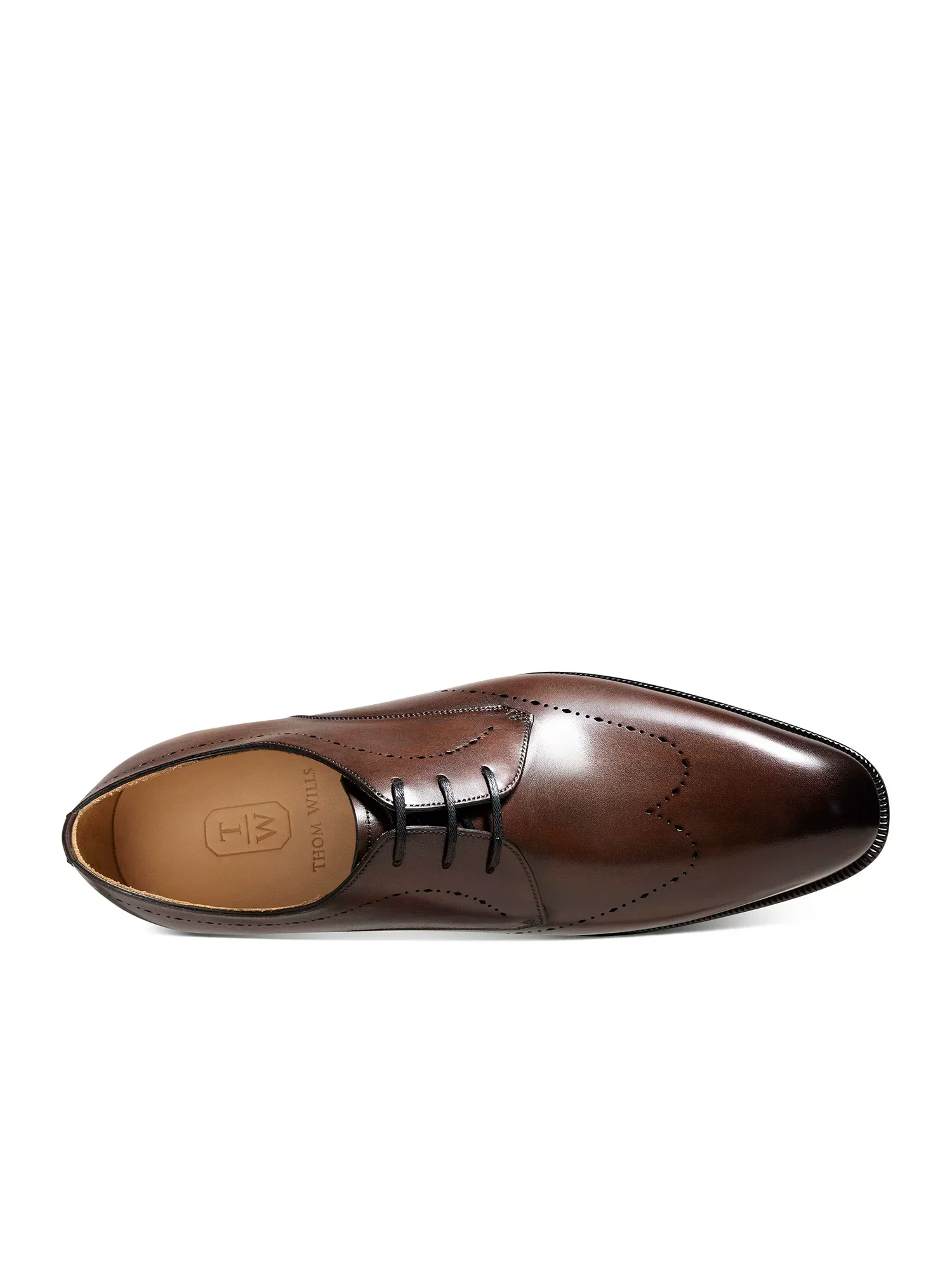 Burnished Calf Top-Grain Leather Derby - Image 3