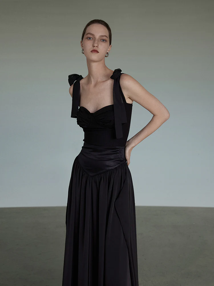 Bustier Crop Top & Midi Skirt Set - Image 2