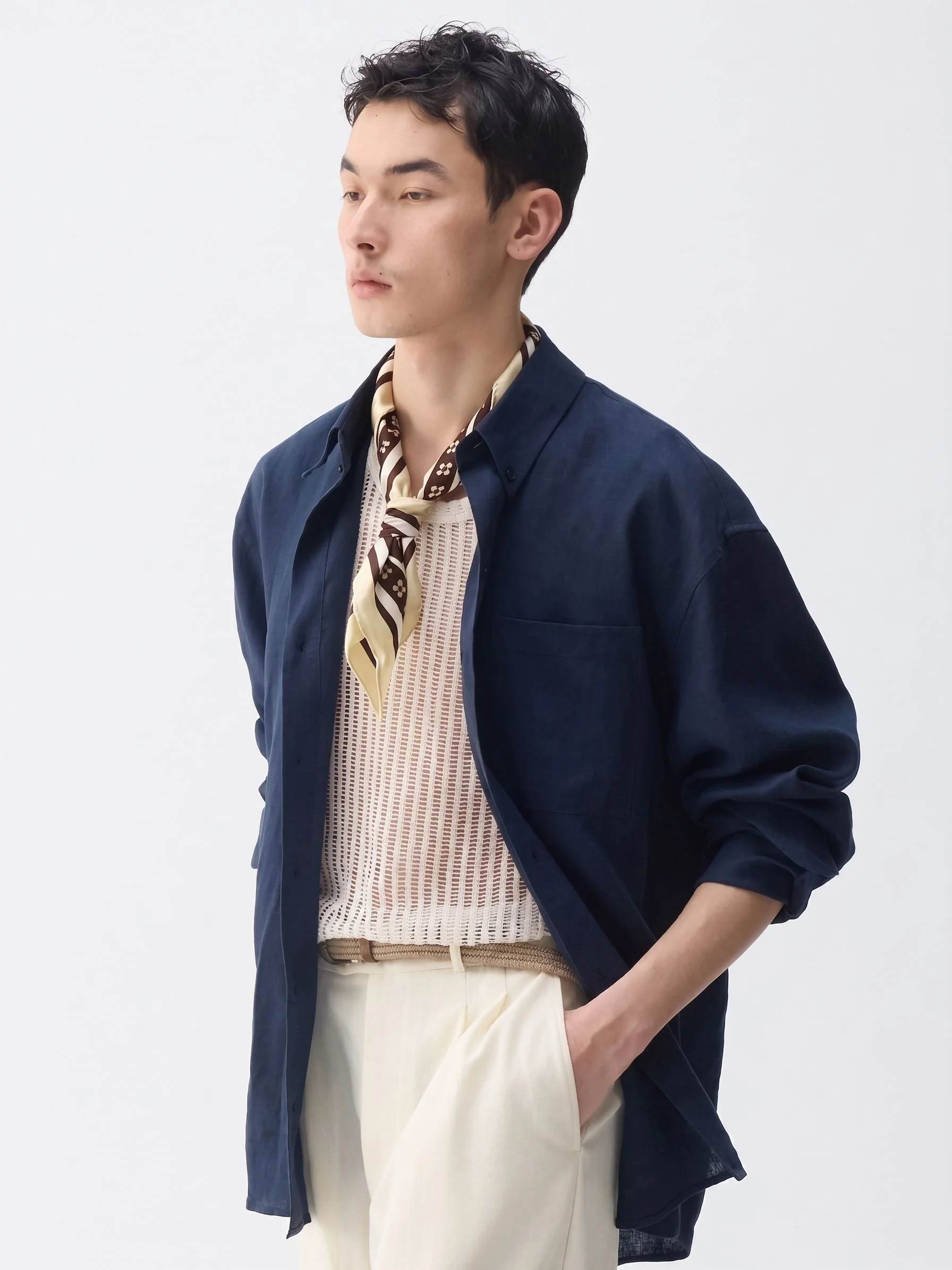 Button-Collar Linen Shirt - Image 3