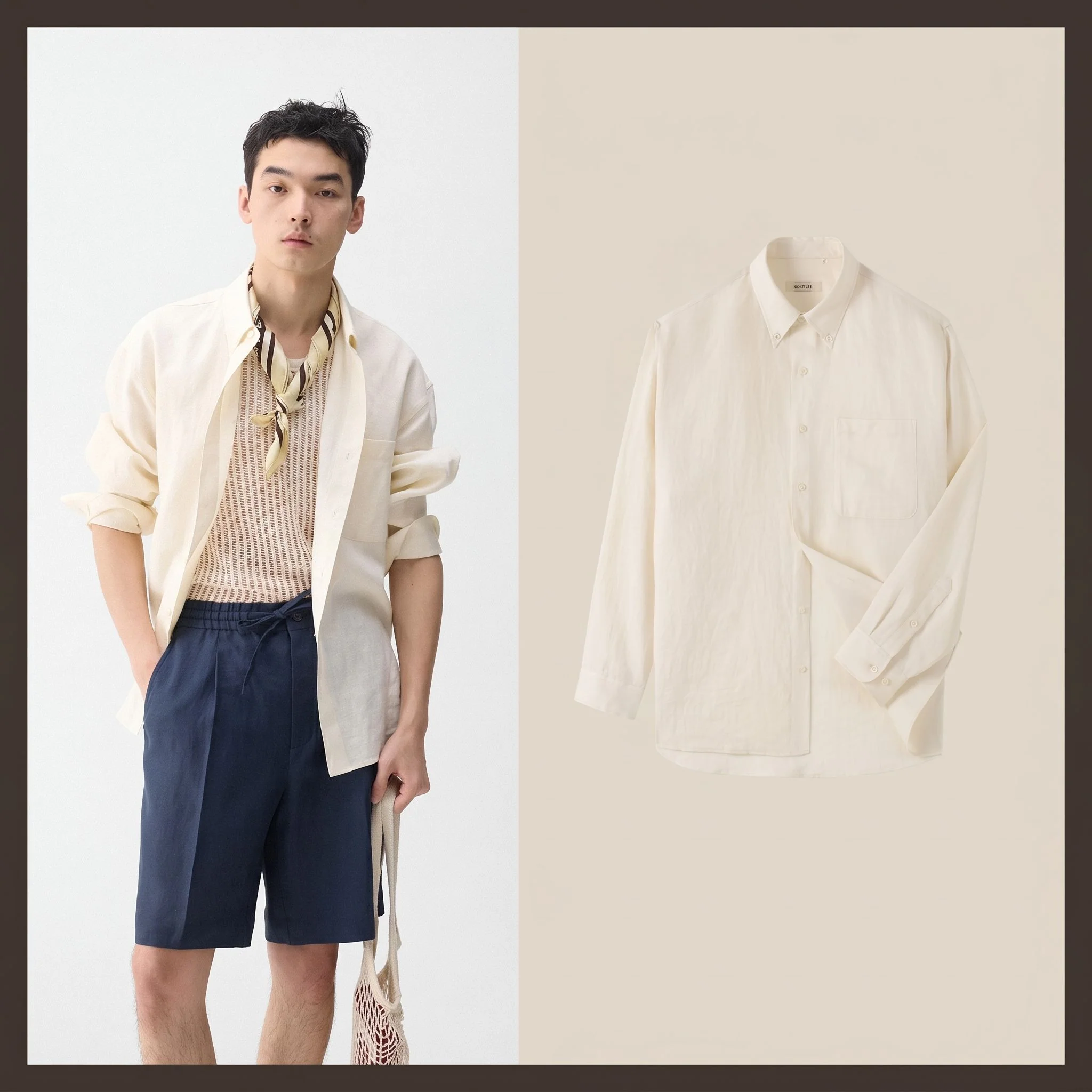Button-Collar Linen Shirt - Image 5
