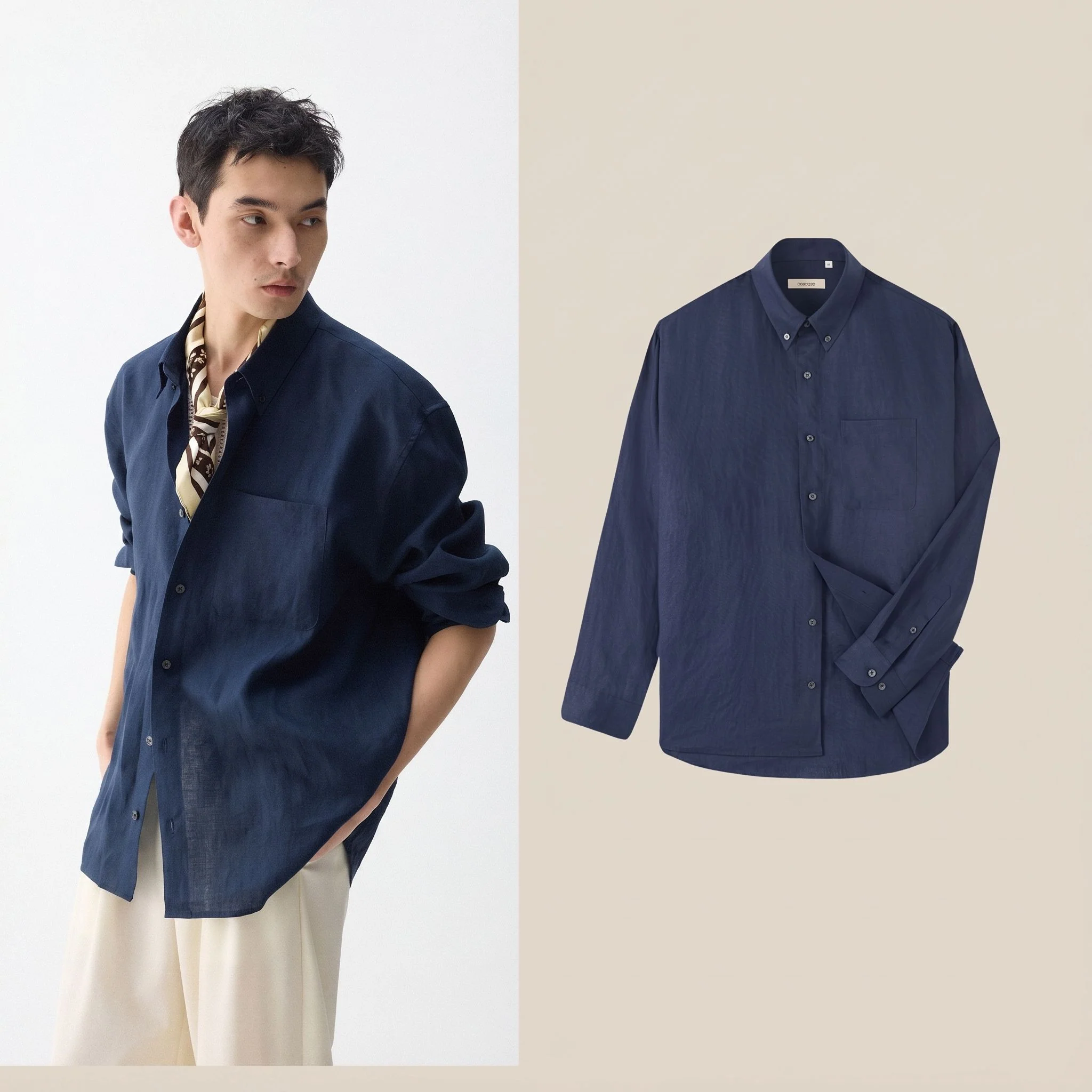 Button-Collar Linen Shirt - Image 7