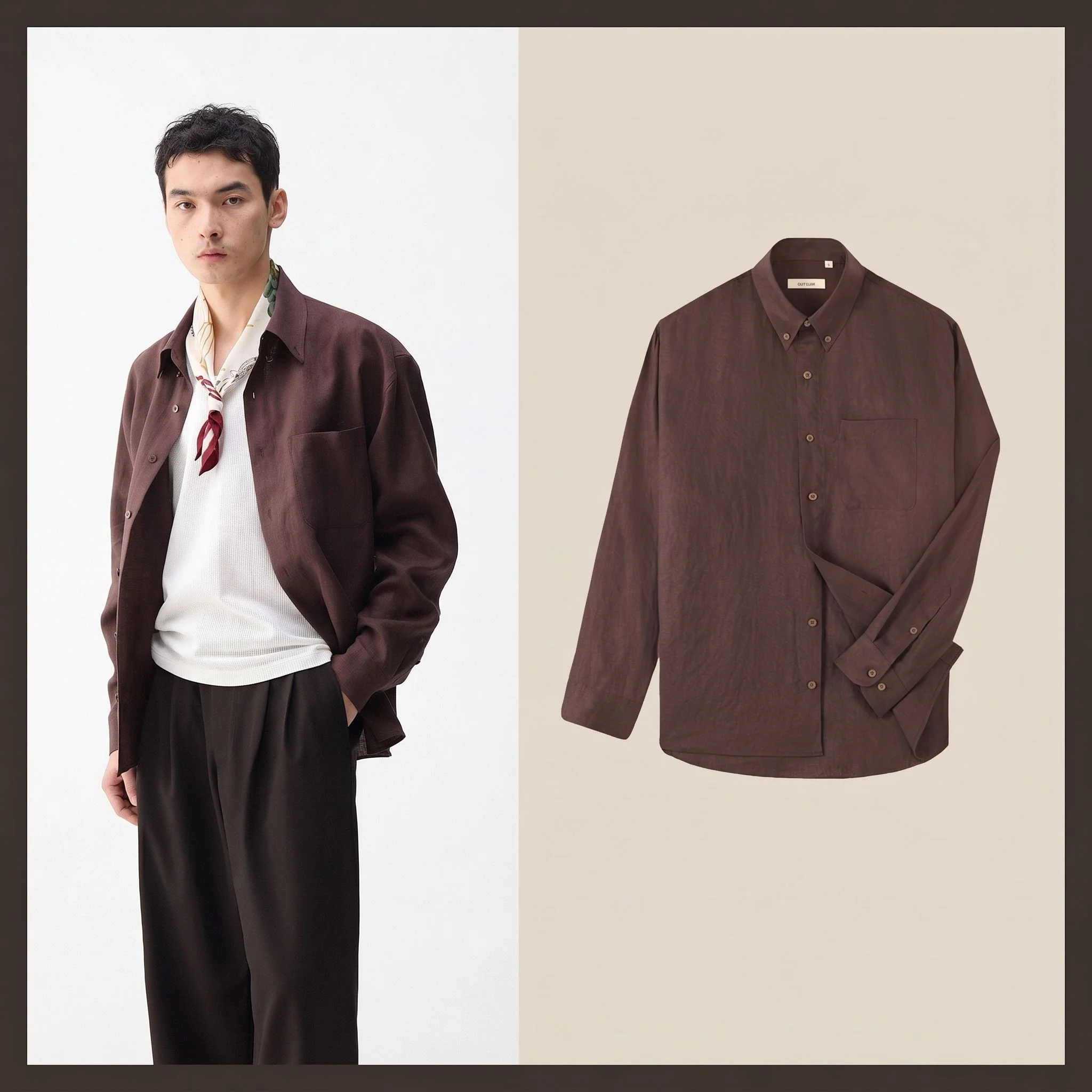 Button-Collar Linen Shirt - Image 8