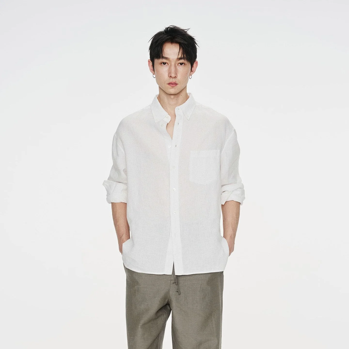 Button-Down Linen Shirt - Image 9