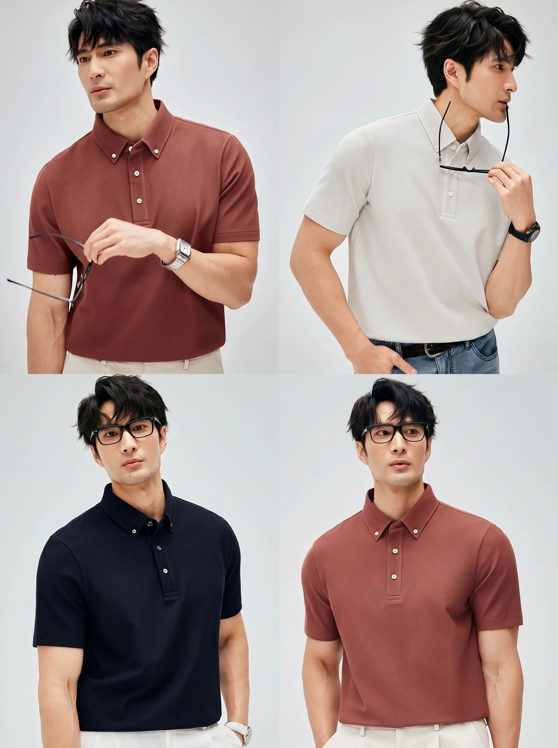 Button-Down Piqué Polo - Image 2