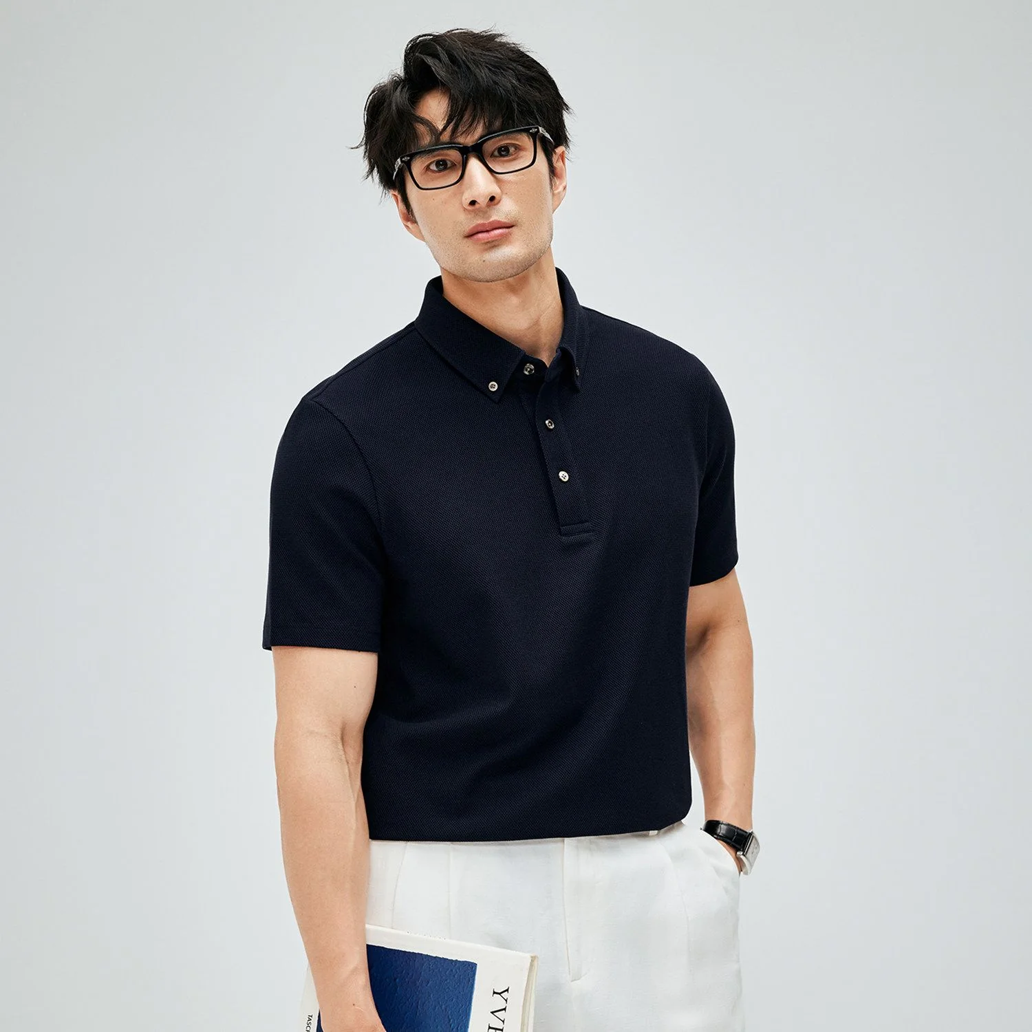Button-Down Piqué Polo - Image 6