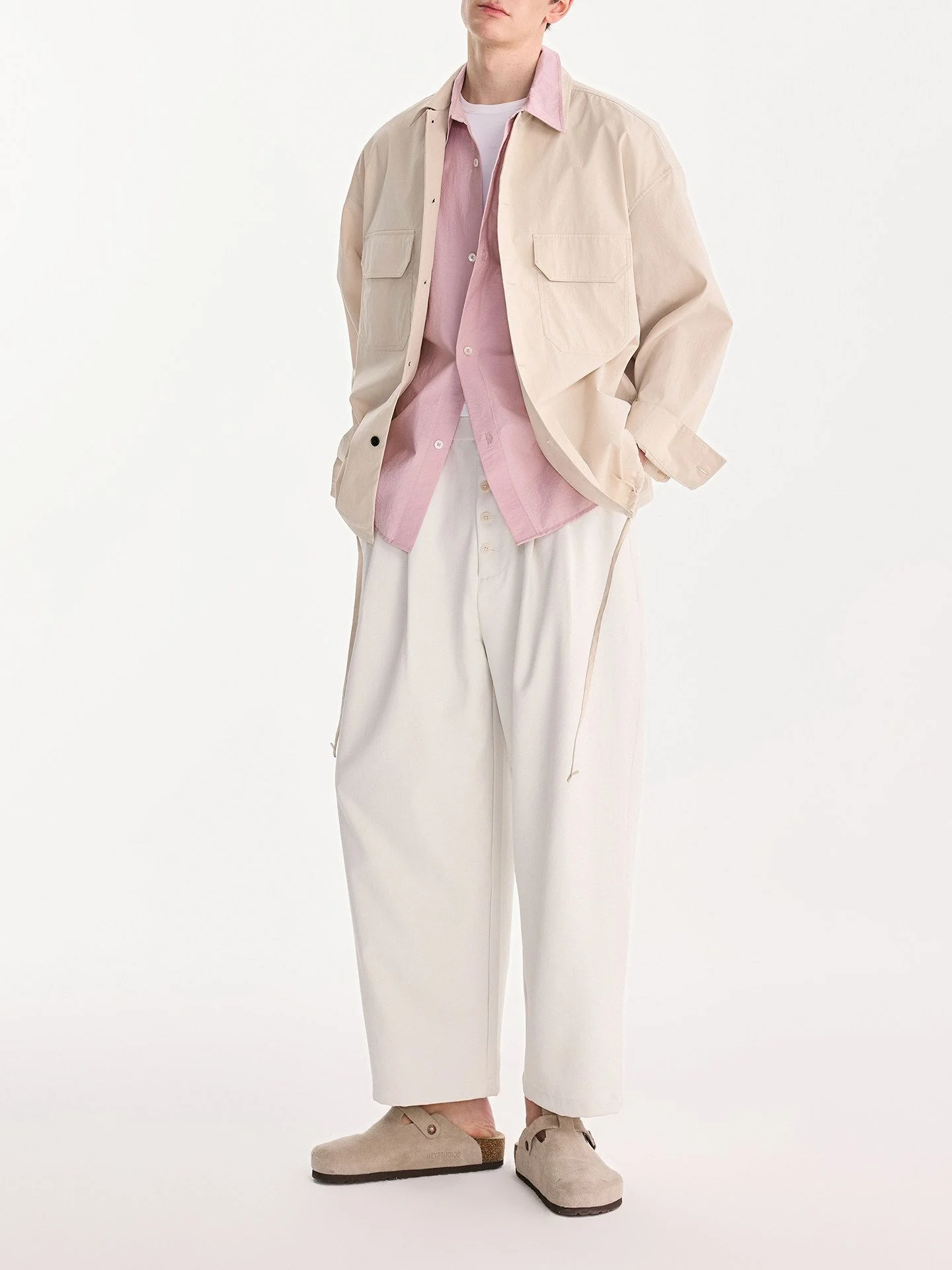 Button Fly Pleat Trousers - Image 3