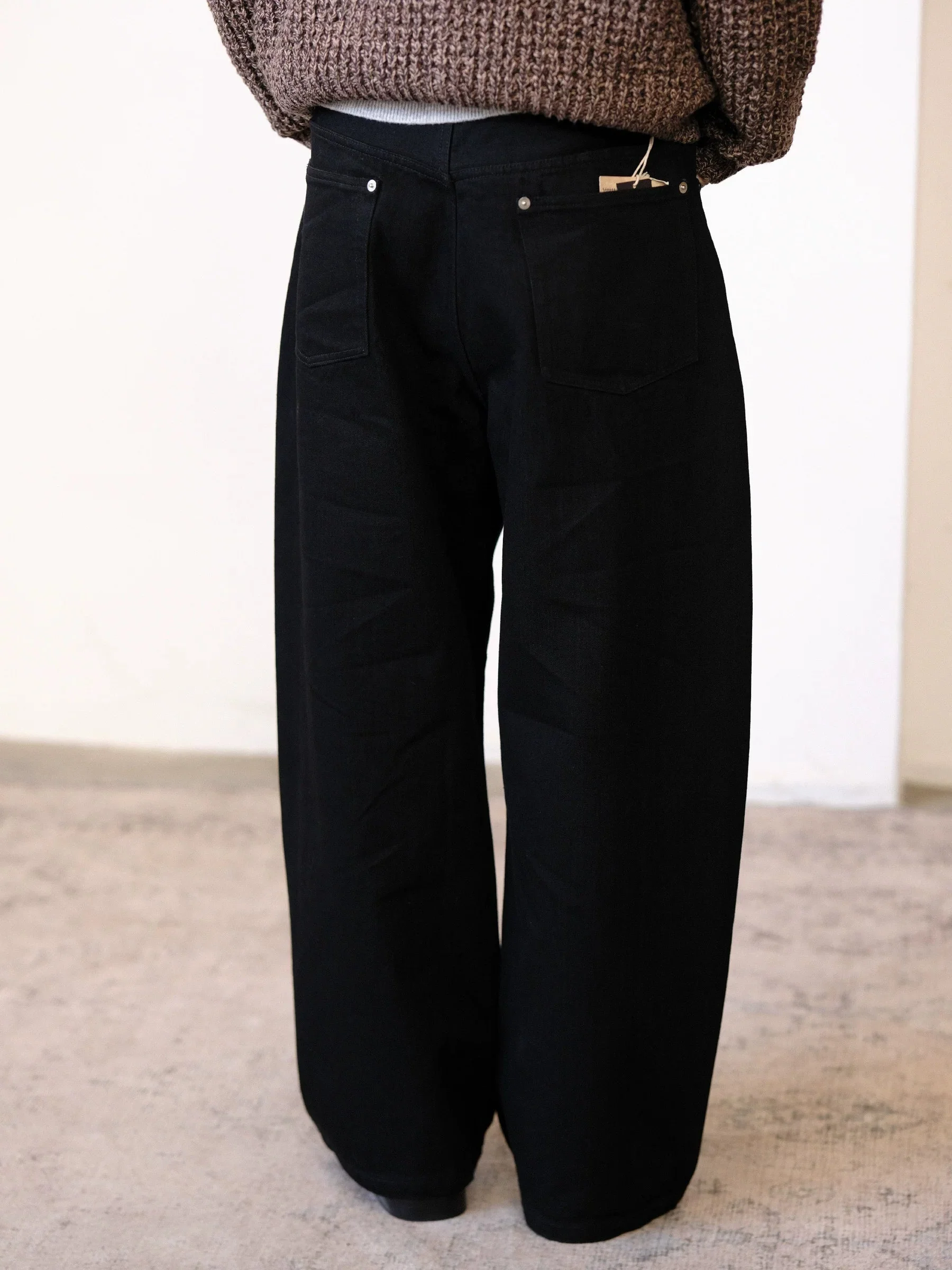 Button Fly Wide Jeans - Image 4