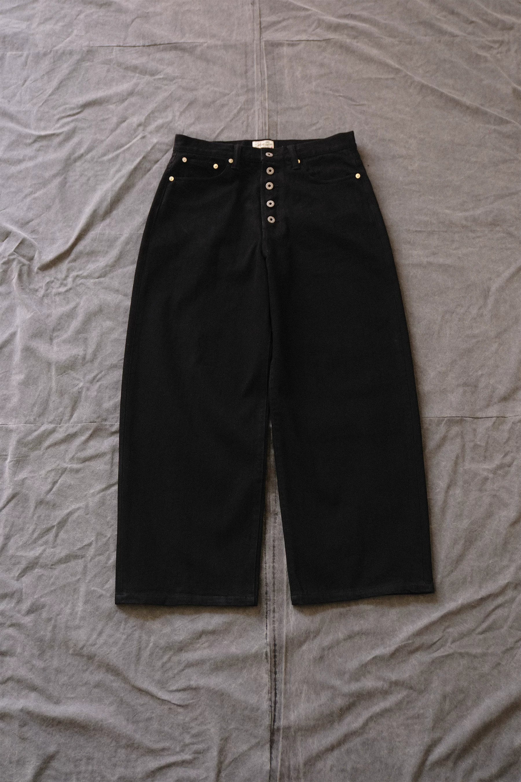 Button Fly Wide Jeans - Image 6