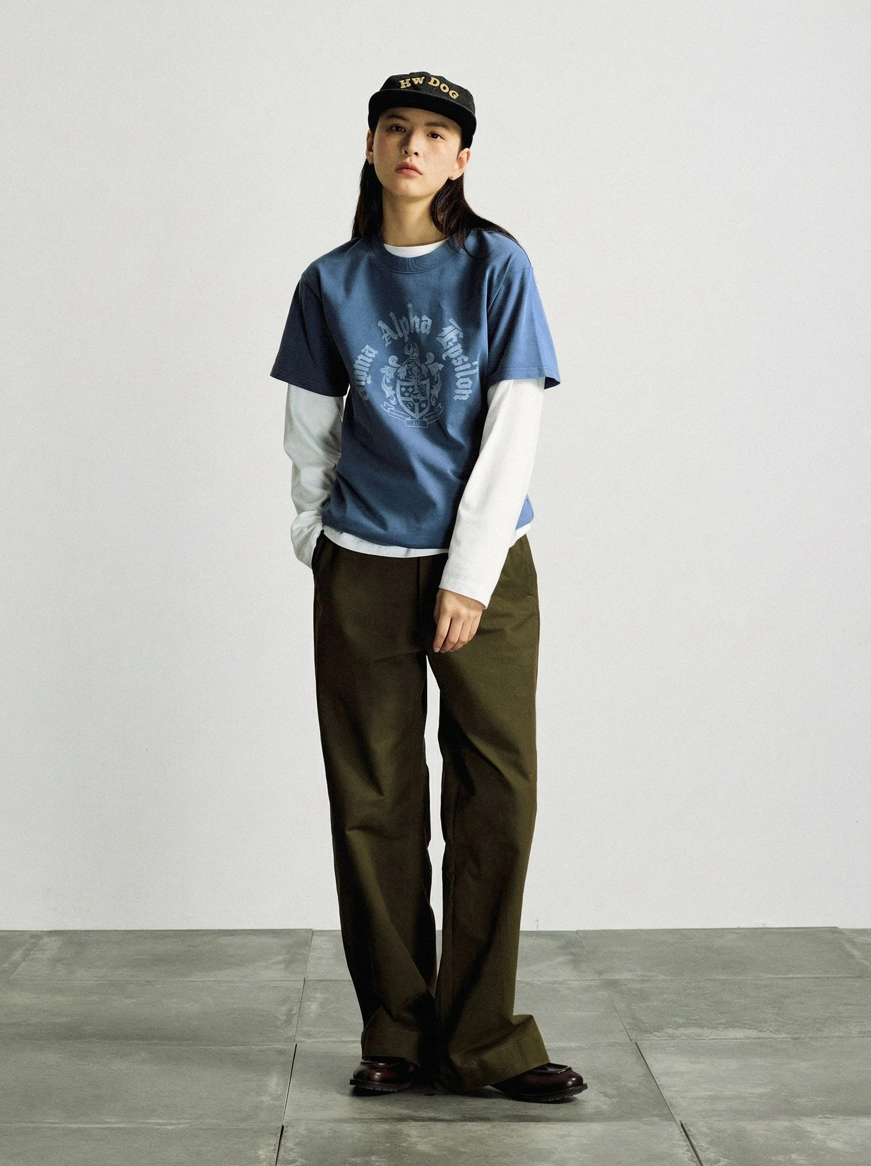 Button-Fly Wide Trousers
