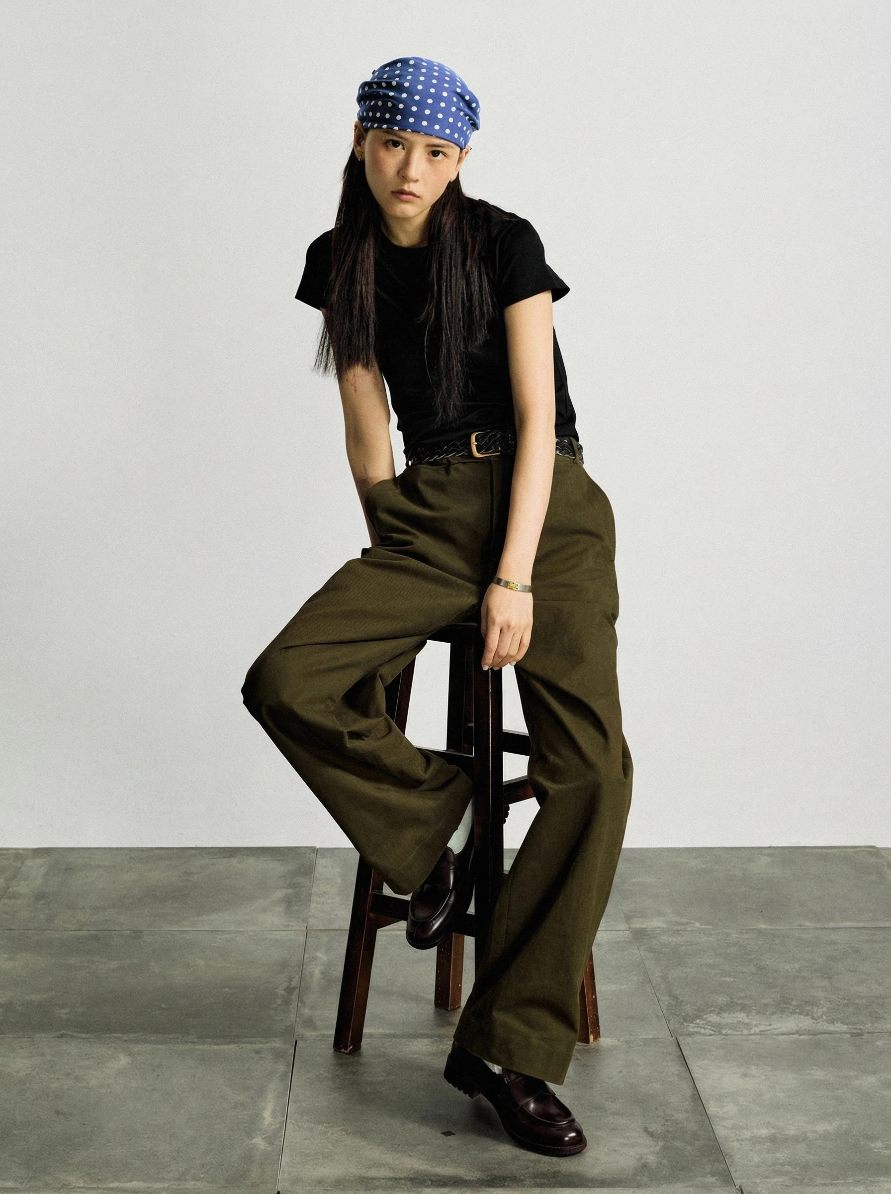 Button-Fly Wide Trousers - Image 3