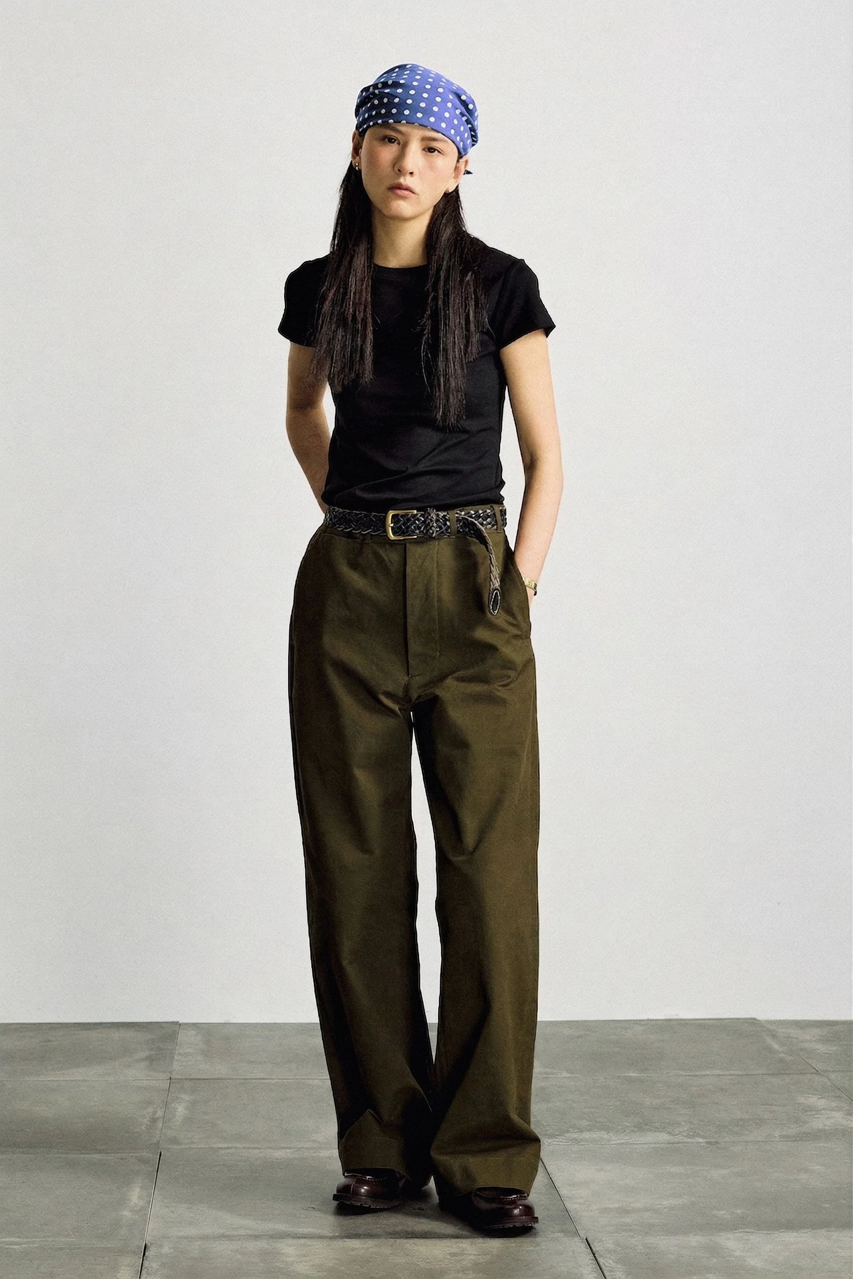 Button-Fly Wide Trousers - Image 4