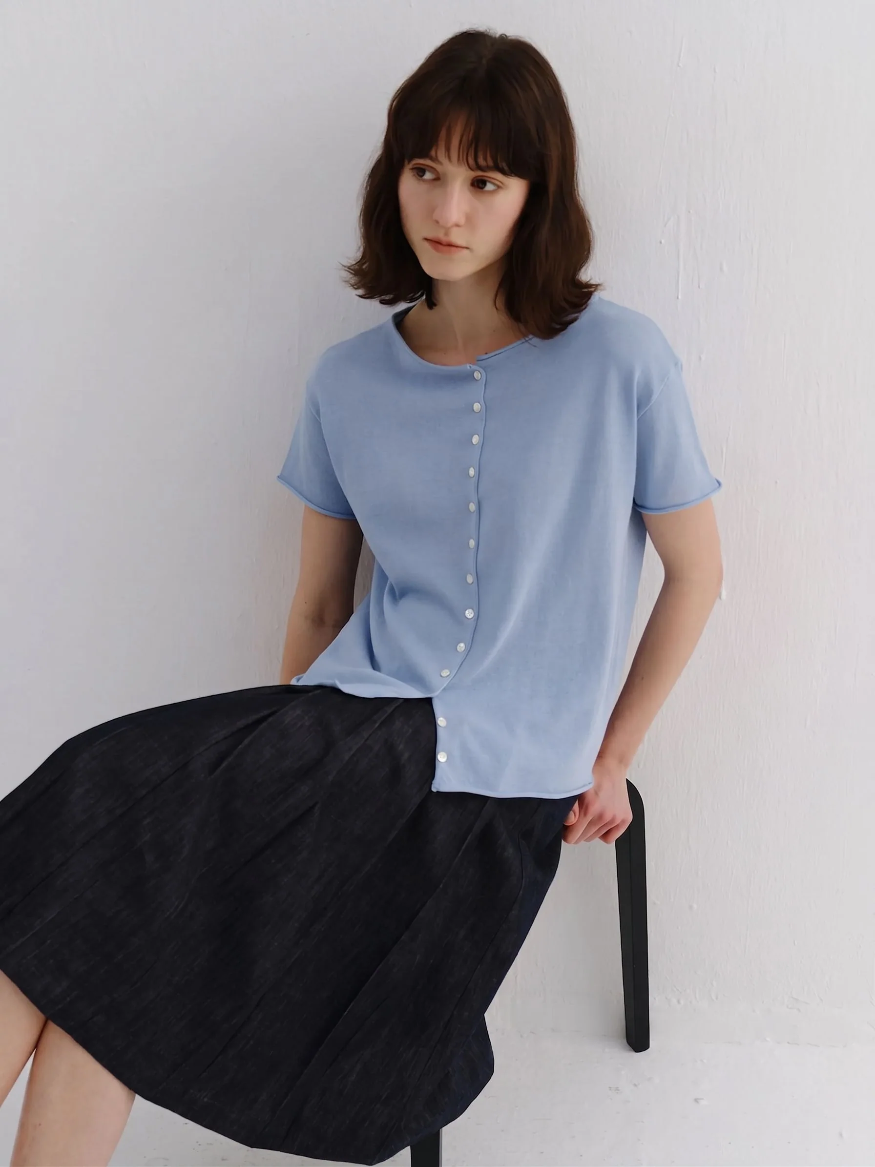 Button-Front Cardigan