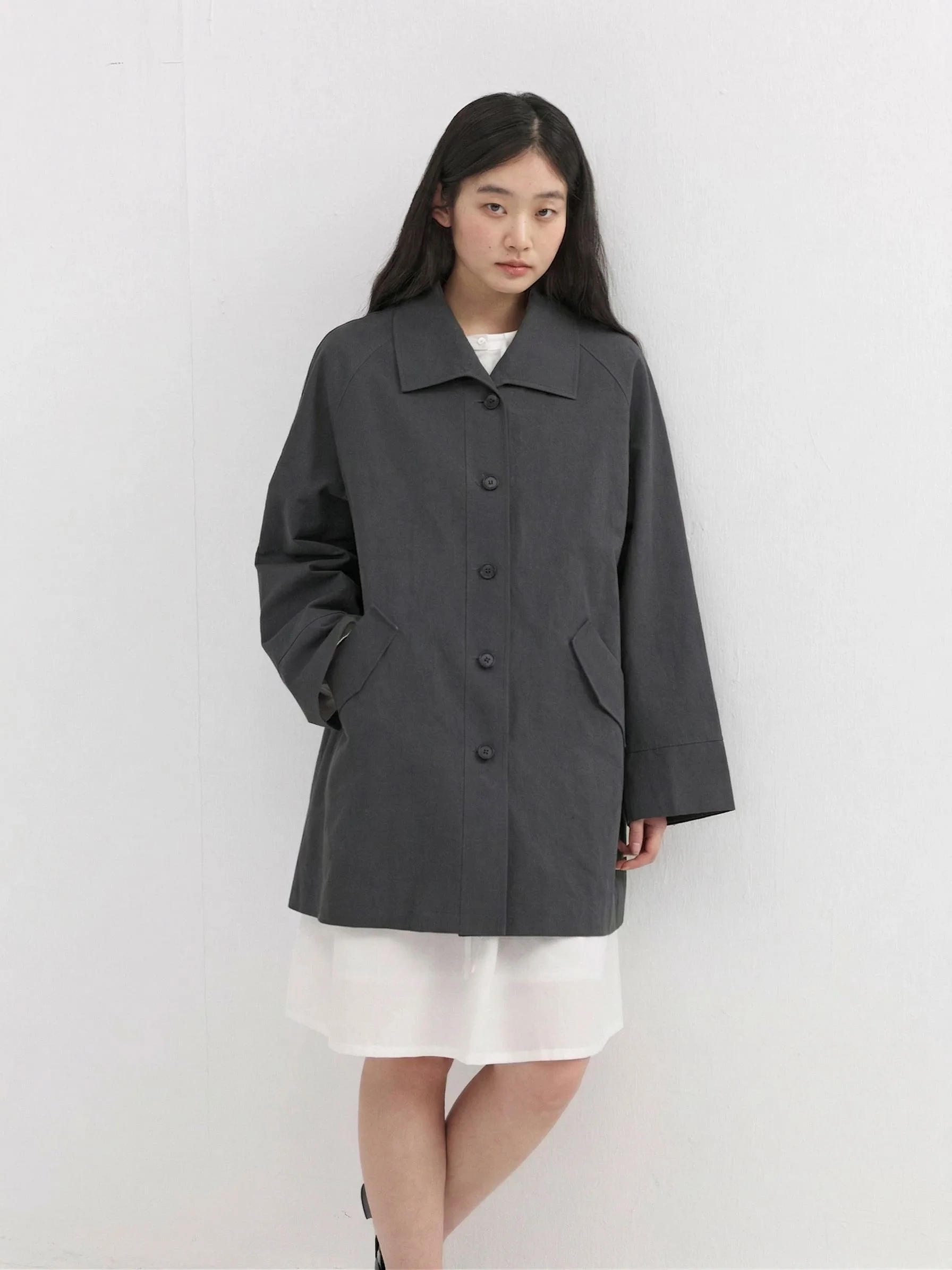 Button Front Coat - Image 6