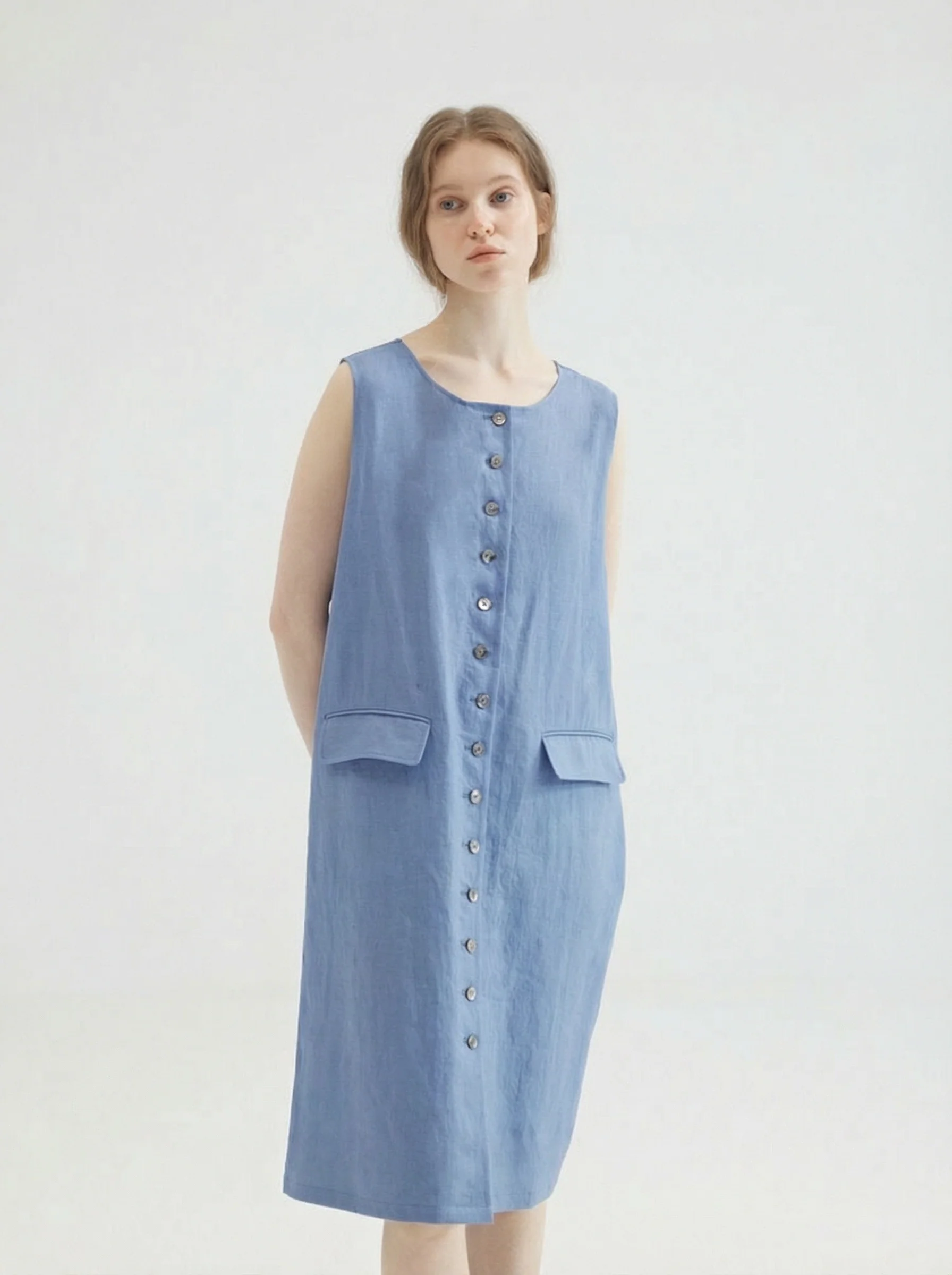 Button Front Shift Dress - Image 4