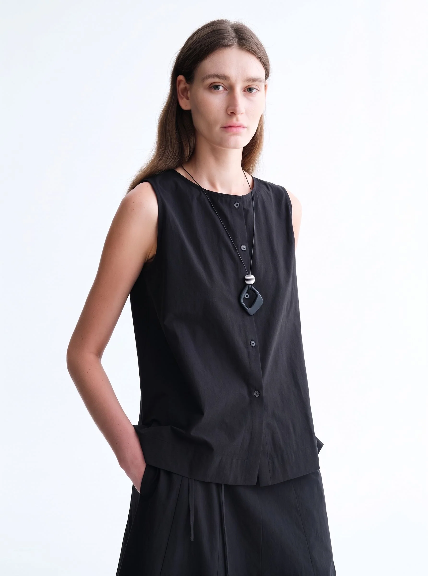 Button Front Tank - Image 7