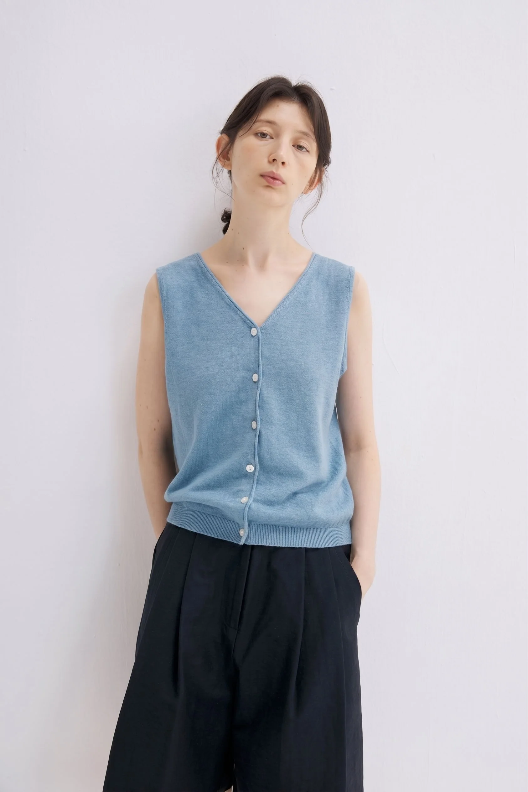 Button Knit Vest - Image 3