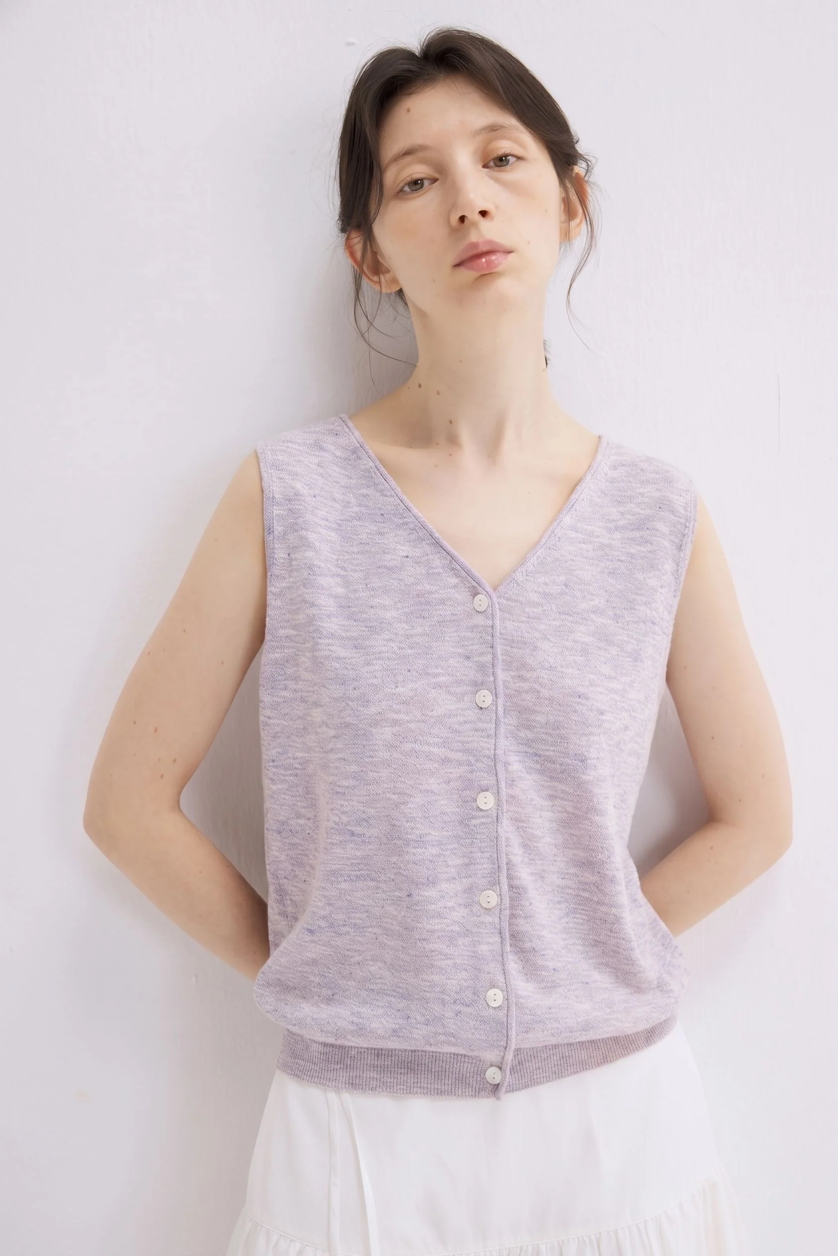 Button Knit Vest - Image 4
