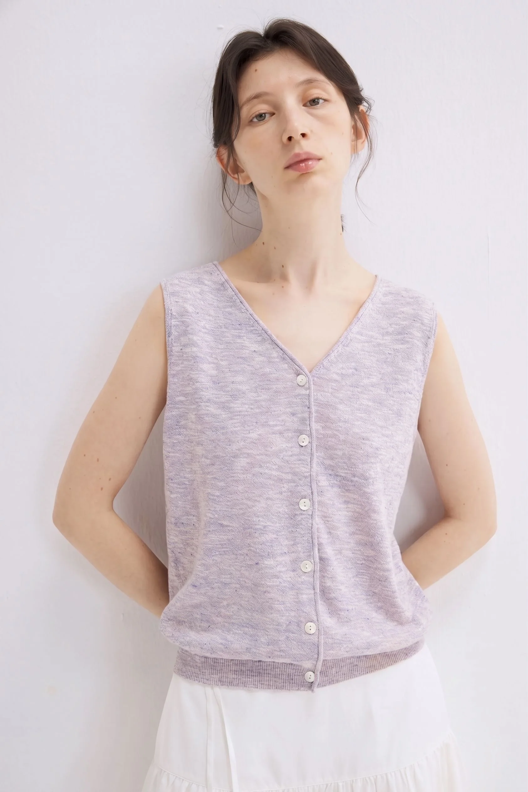 Button Knit Vest - Image 7