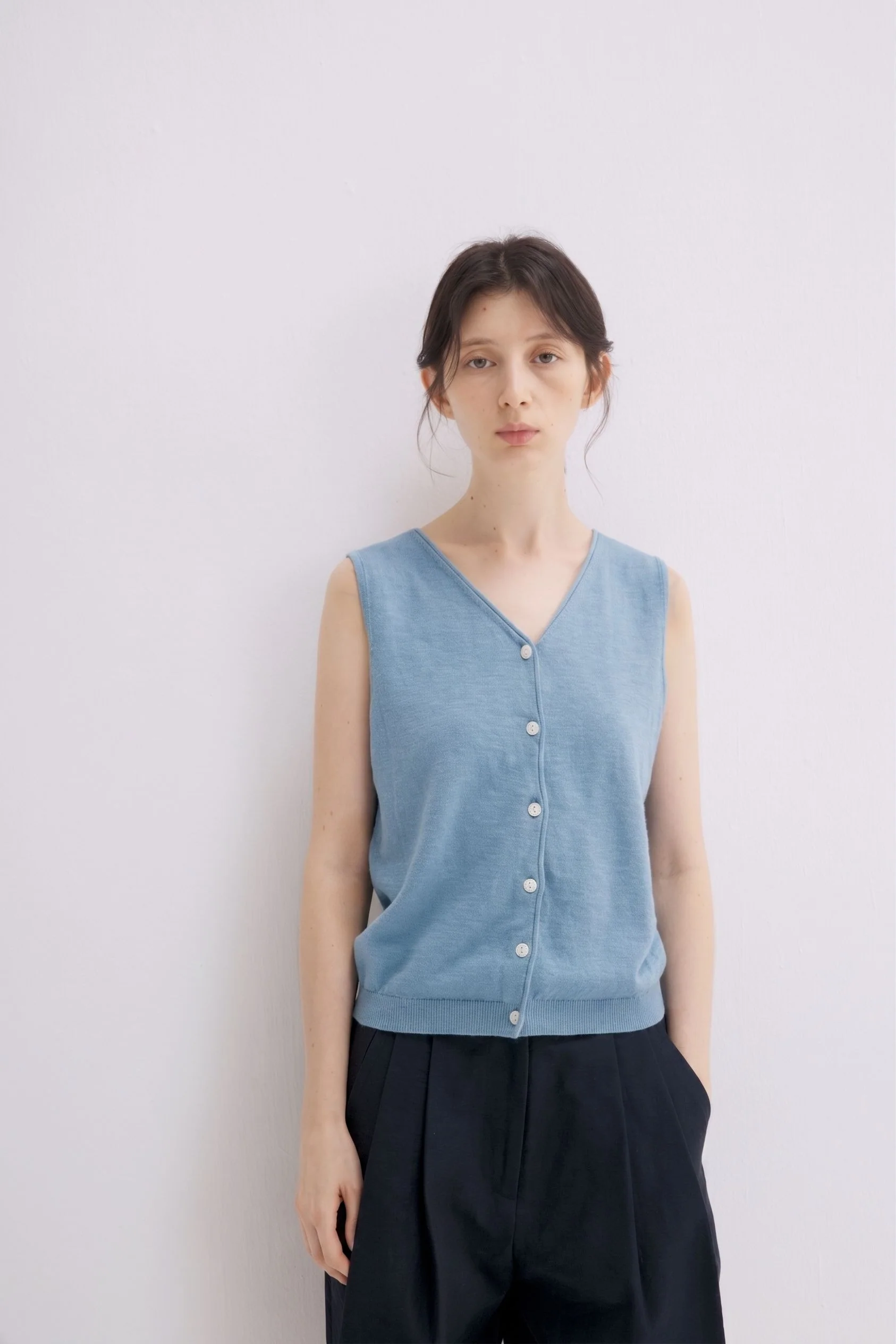 Button Knit Vest - Image 8