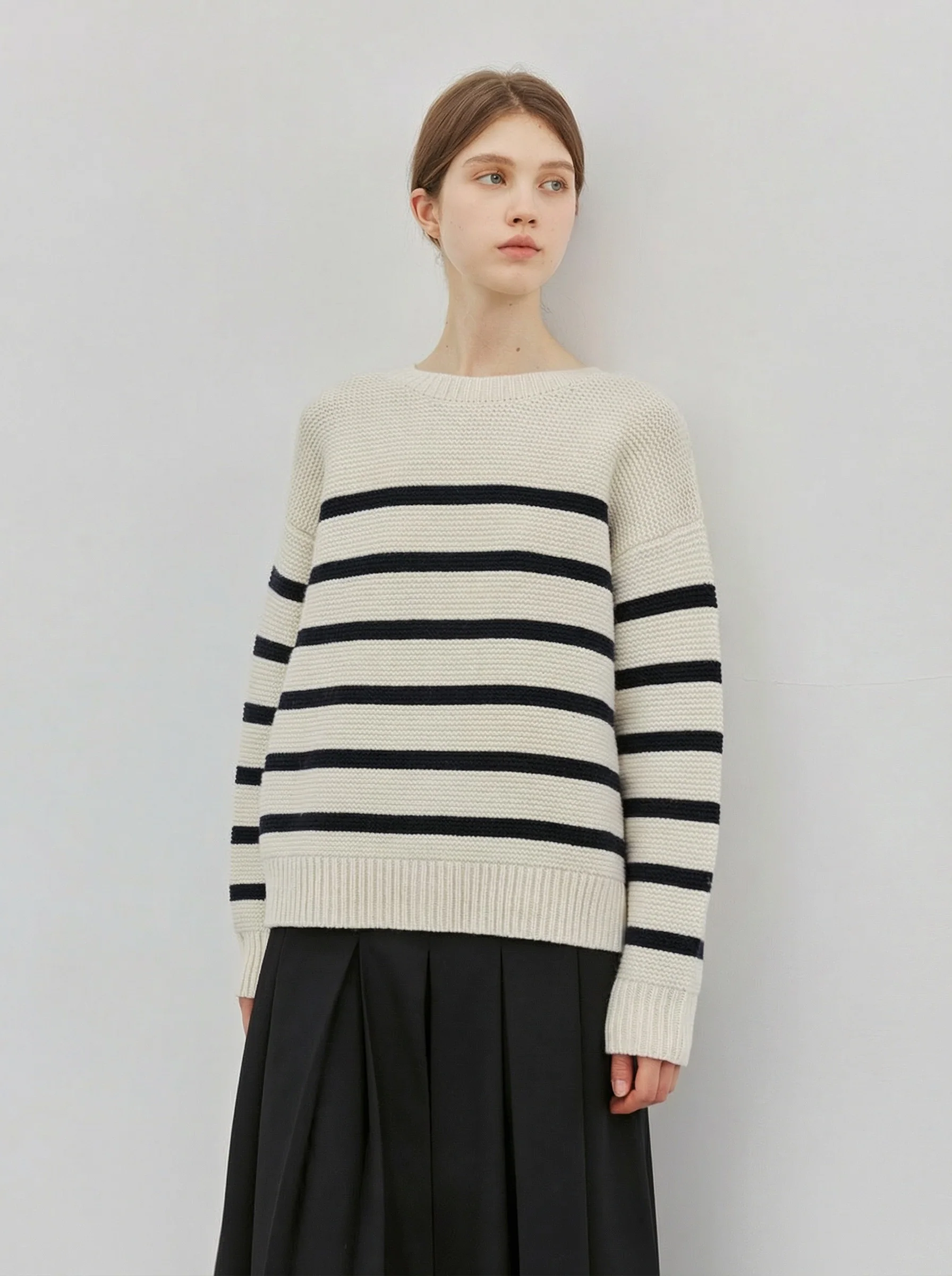Button Stripe Sweater - Image 3
