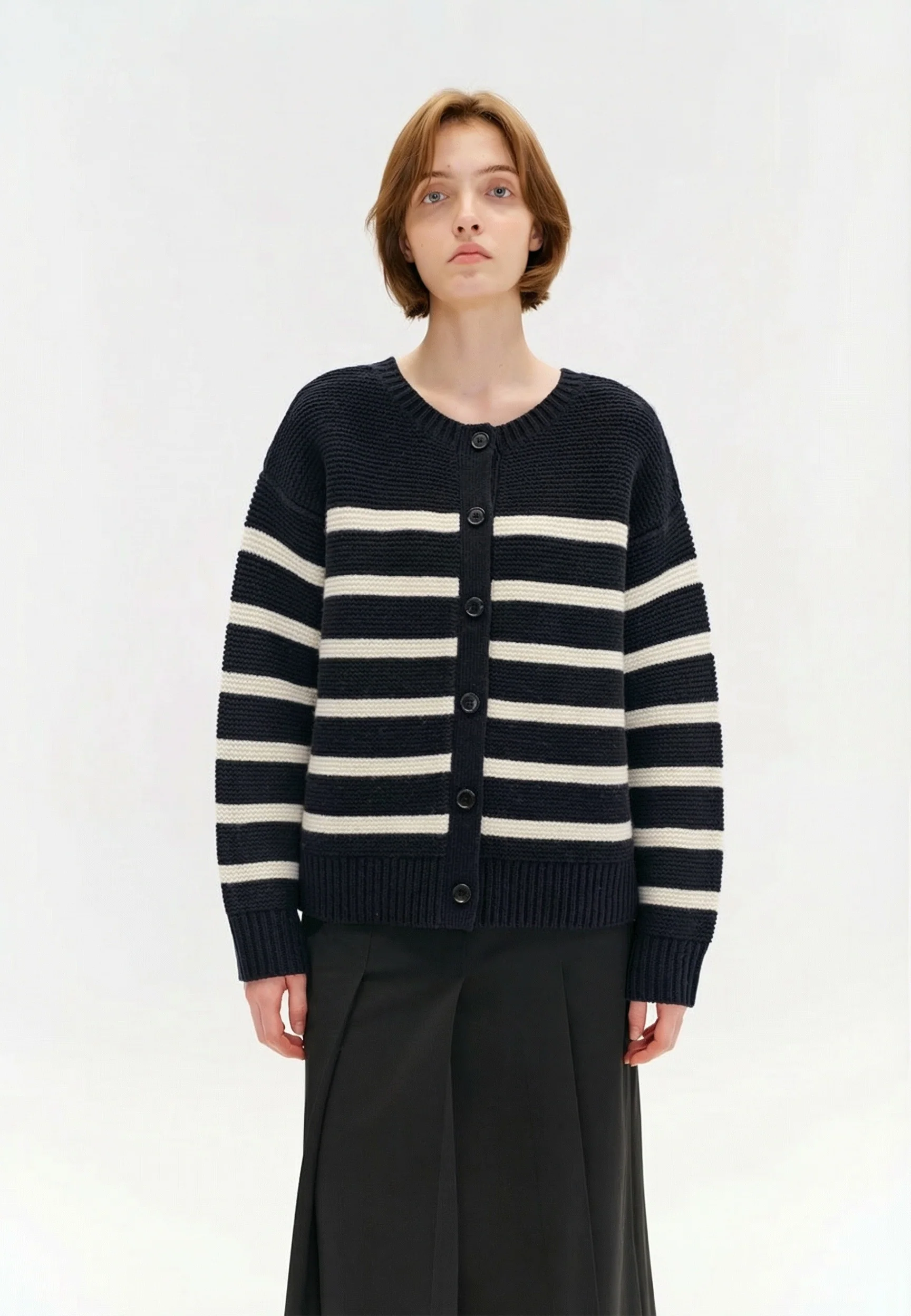 Button Stripe Sweater - Image 6