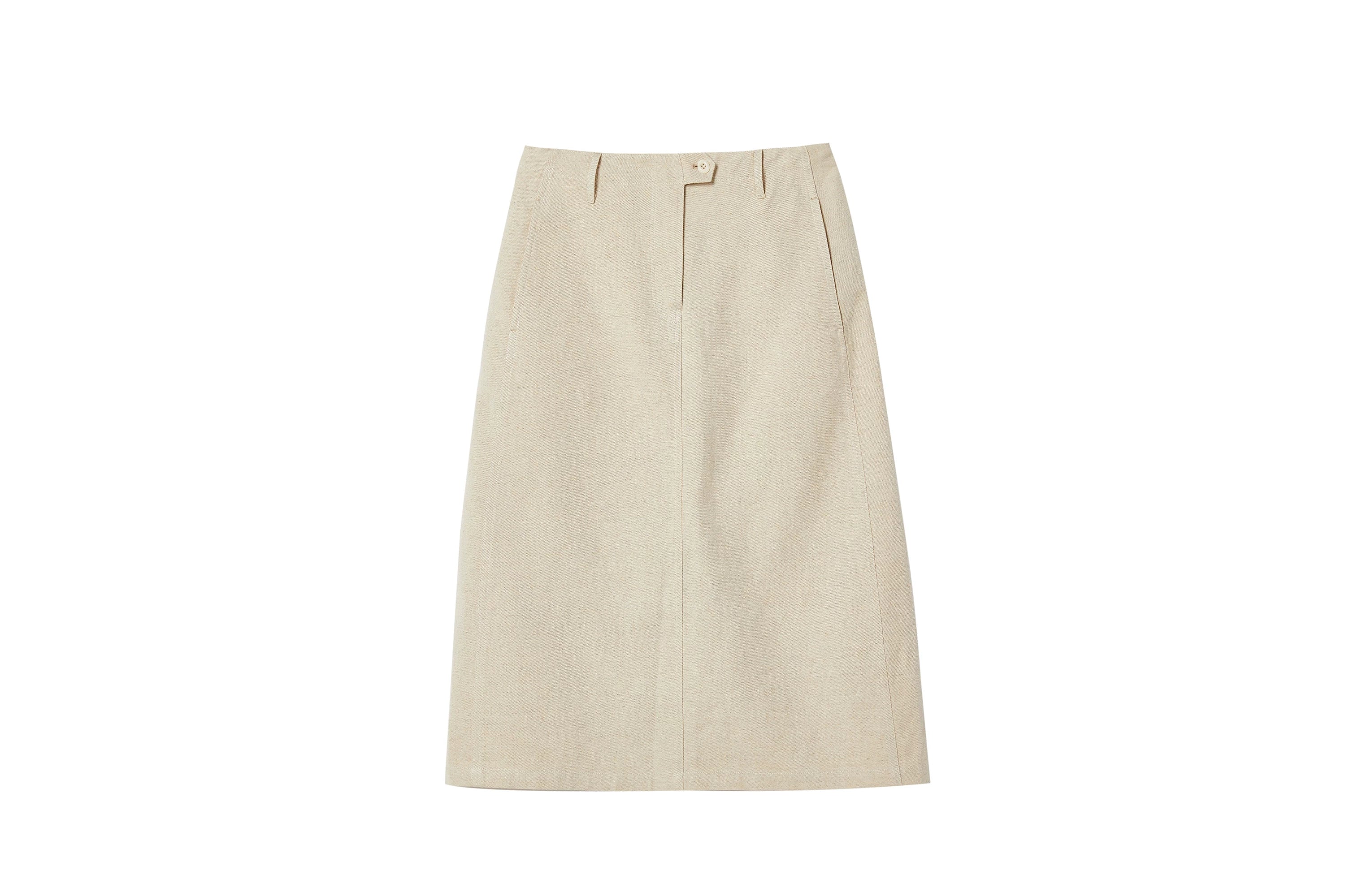 Button Tab Midi Skirt - Image 5