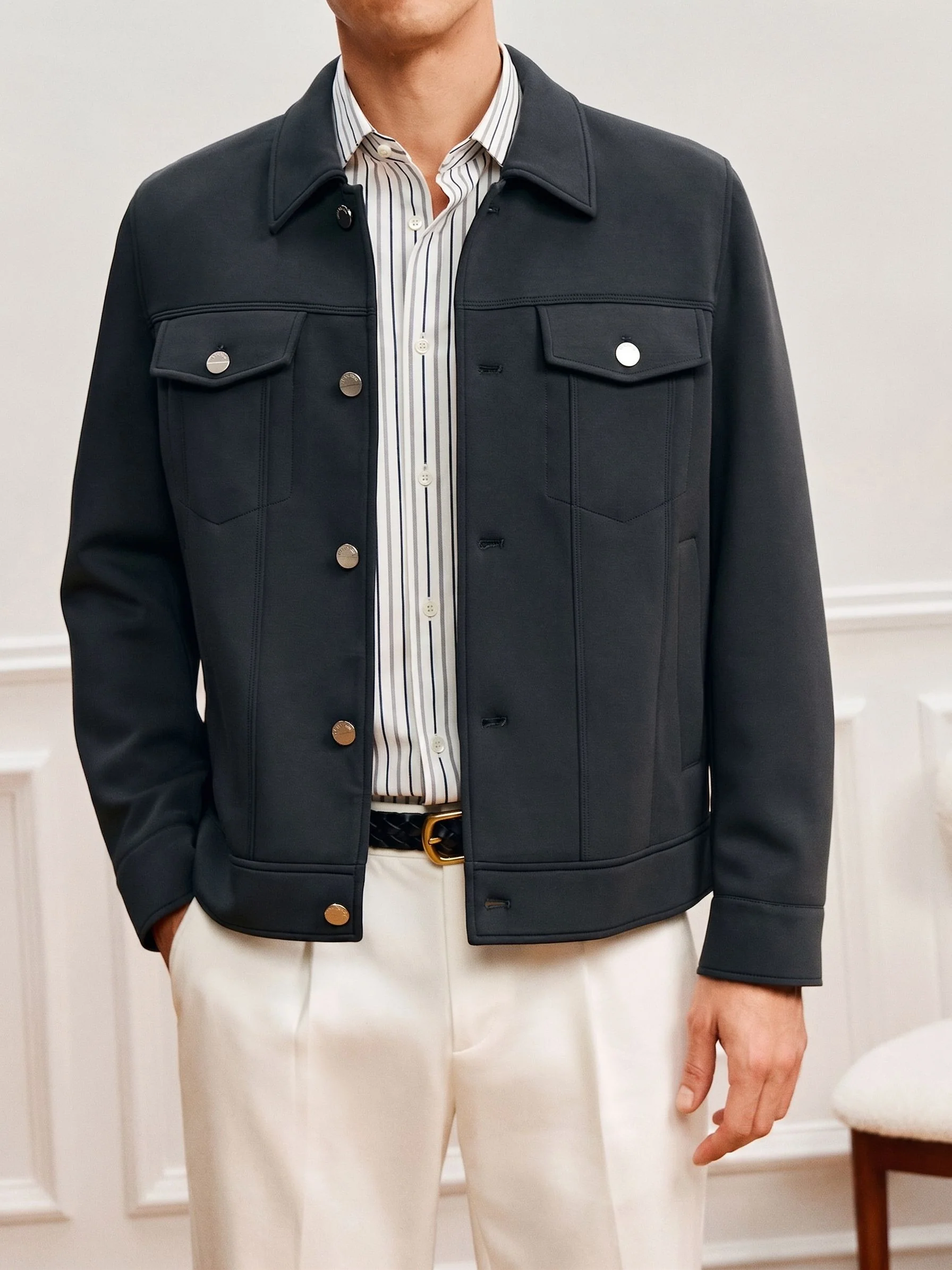 Button Trucker Jacket