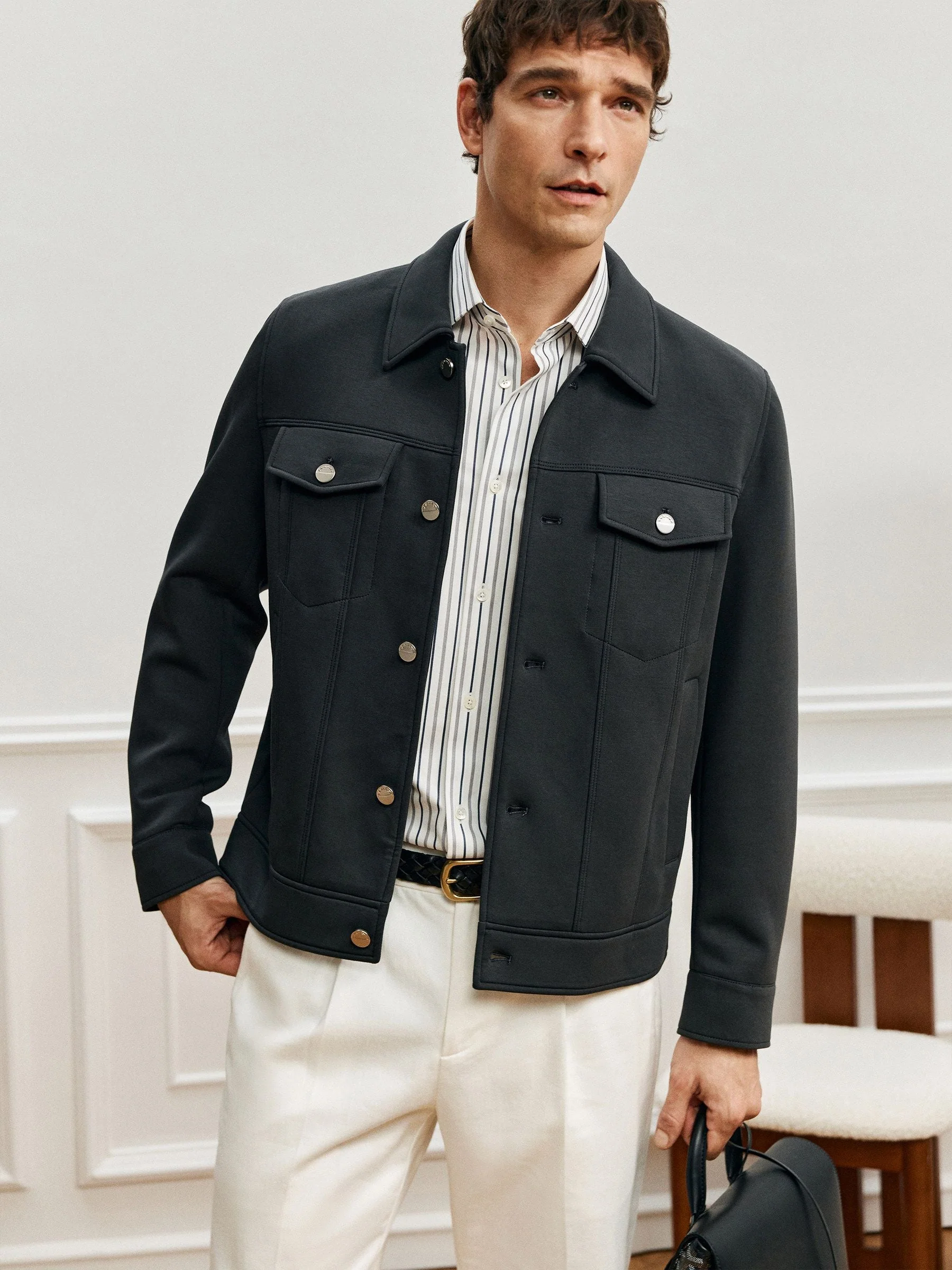 Button Trucker Jacket - Image 2