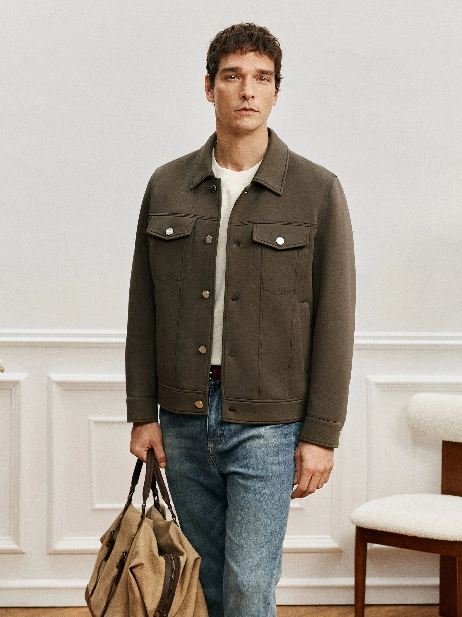 Button Trucker Jacket - Image 4