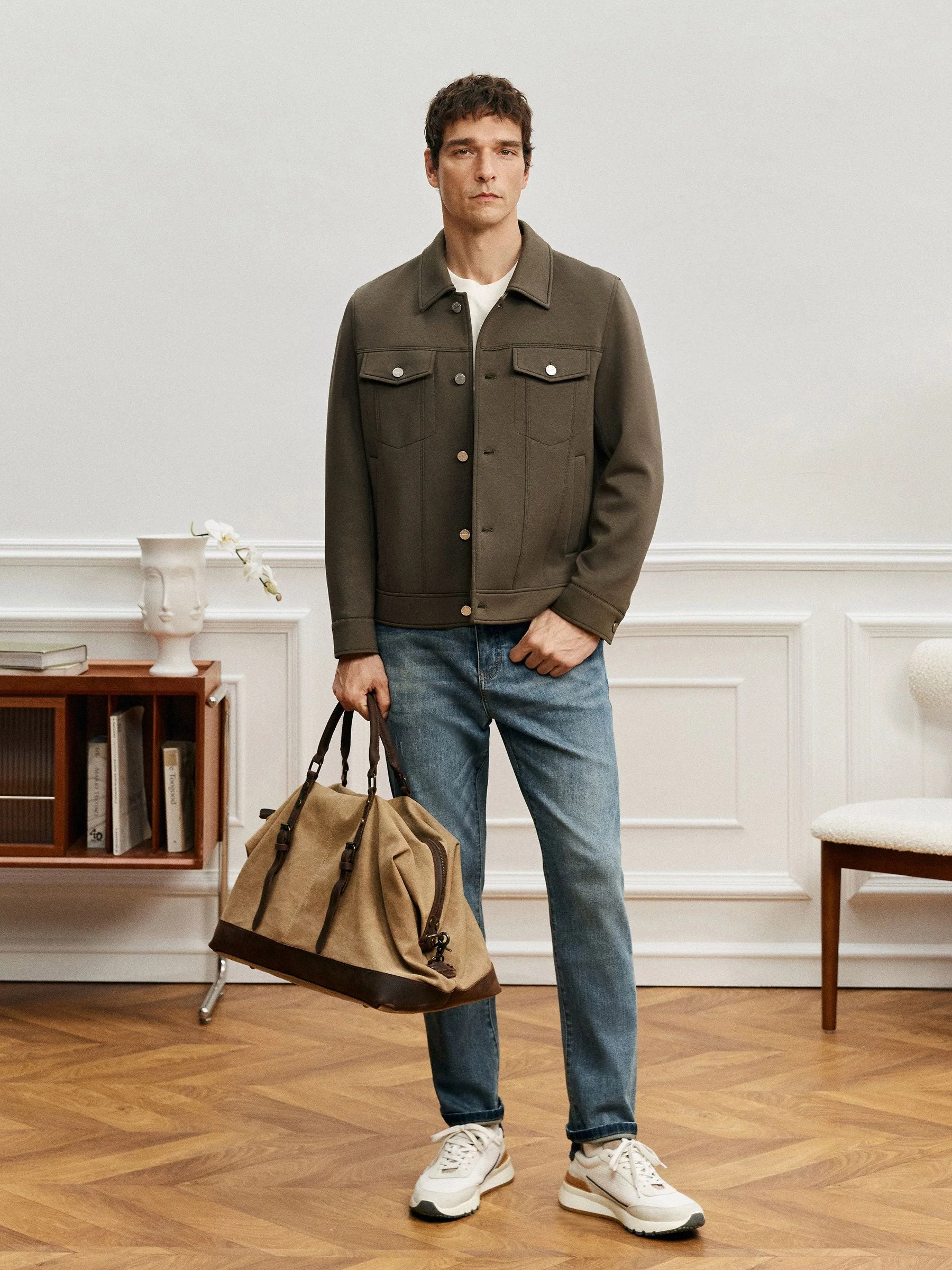 Button Trucker Jacket - Image 5