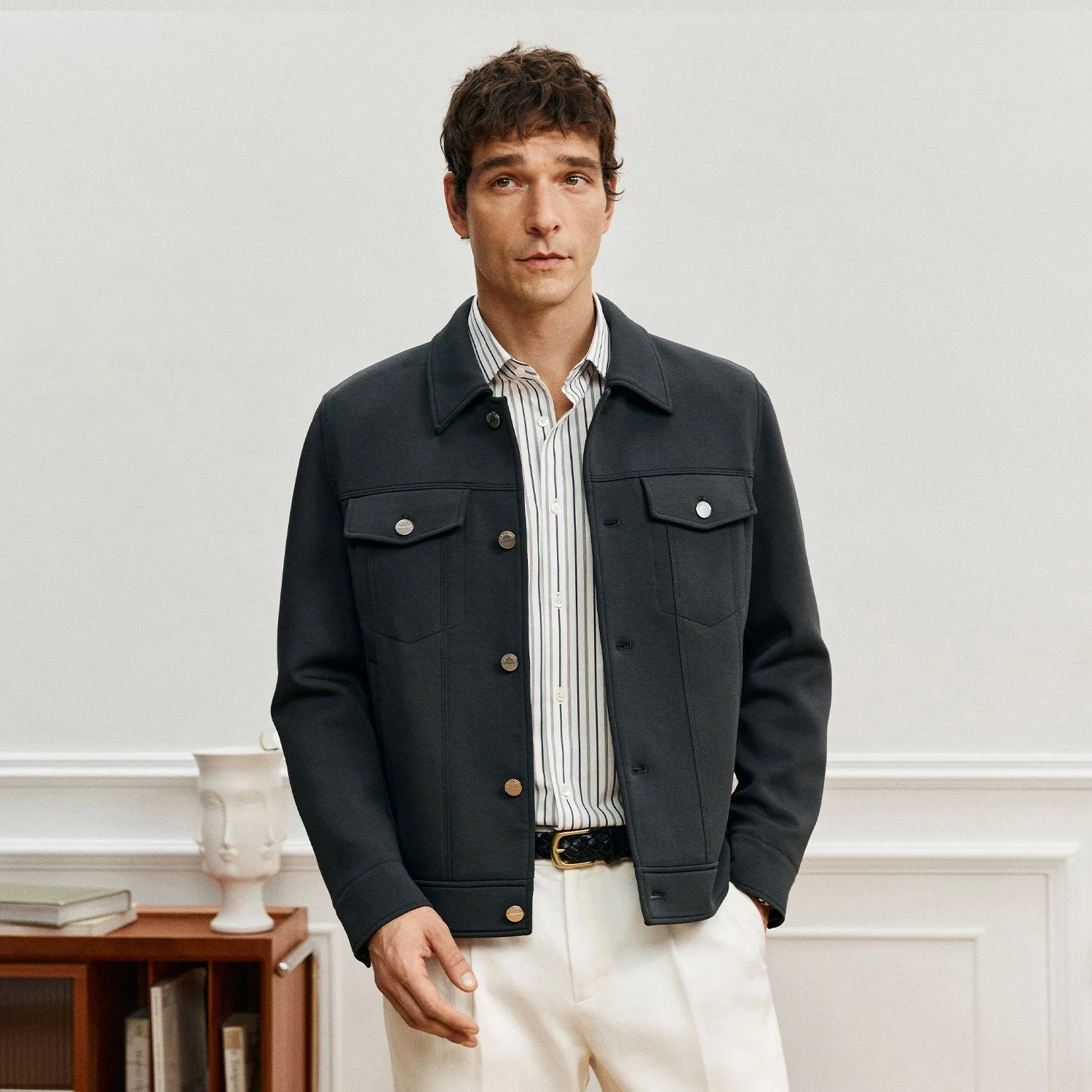 Button Trucker Jacket - Image 6