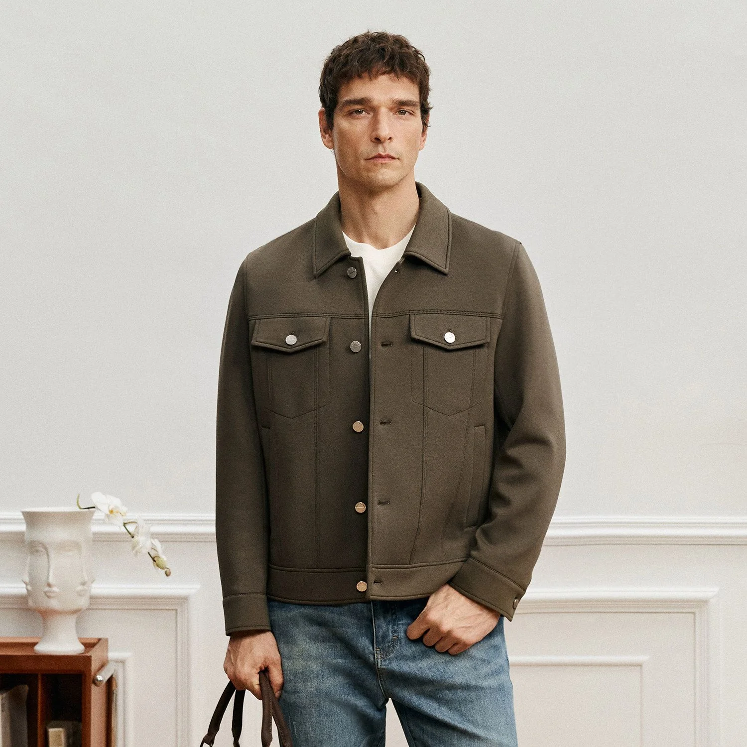 Button Trucker Jacket - Image 7