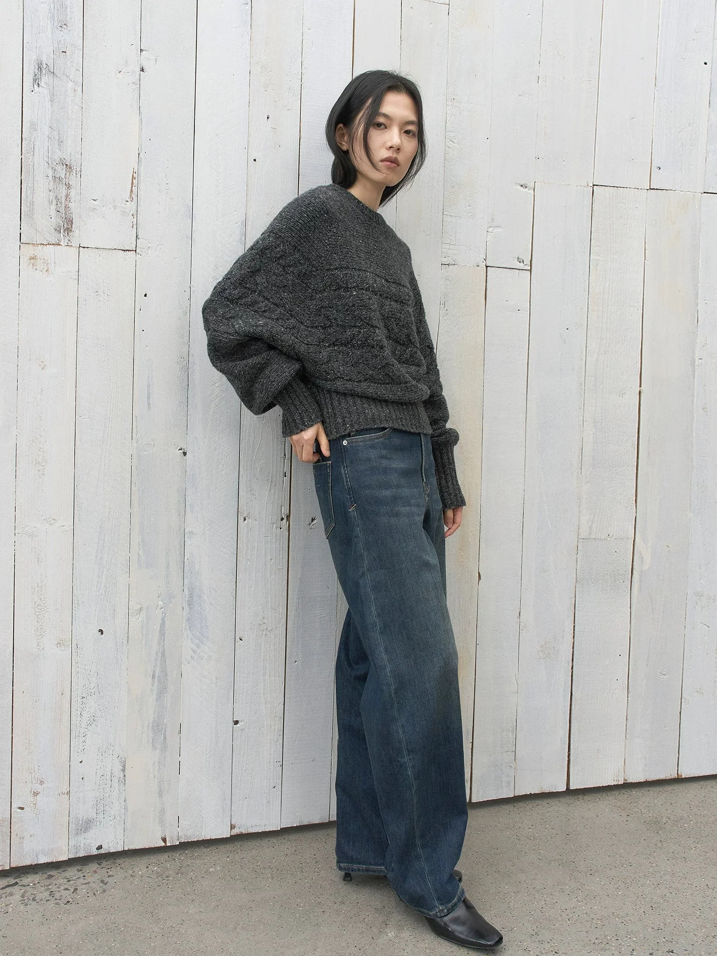 Cable Crewneck Sweater - Image 2