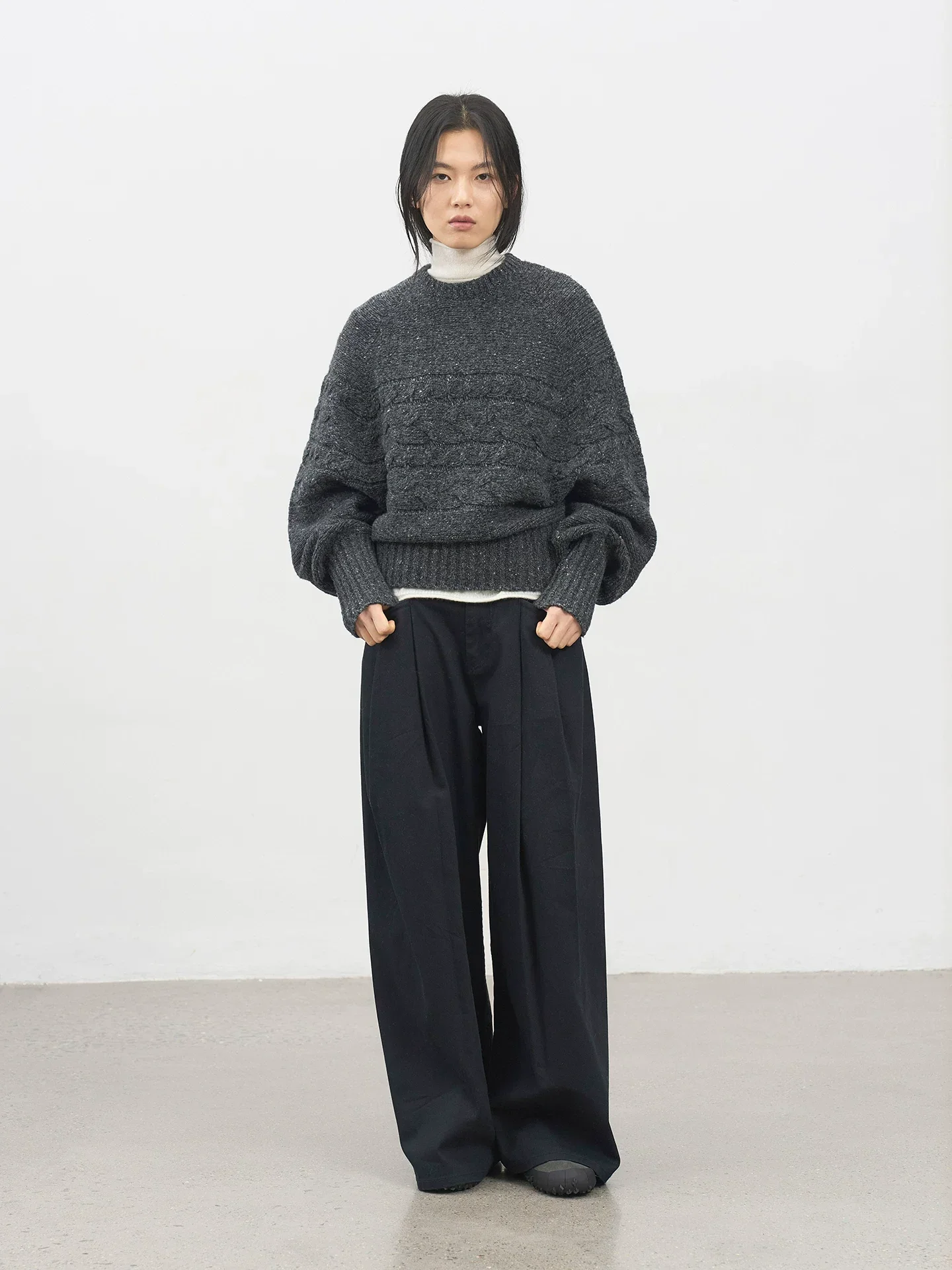 Cable Crewneck Sweater - Image 4