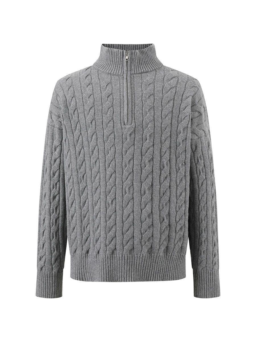 Cable Half-Zip Sweater - Image 3