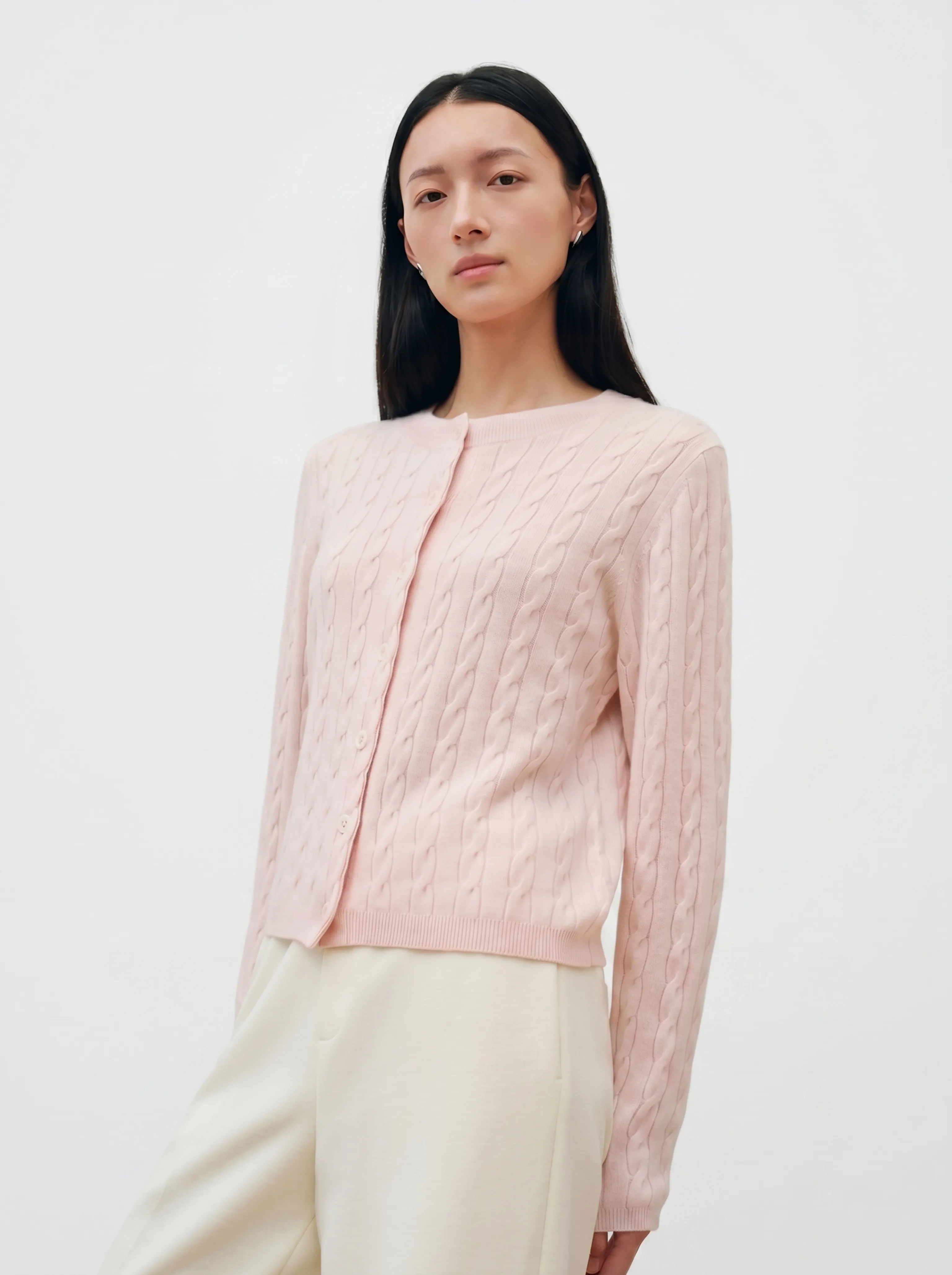 Cable-Knit Cardigan