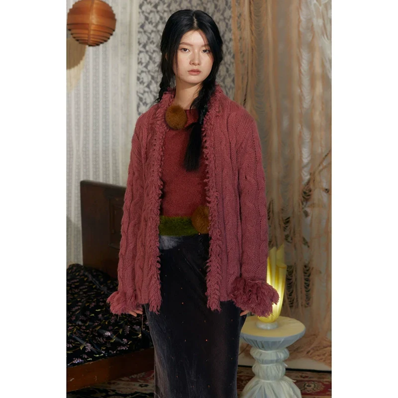 Cable-Knit Cardigan