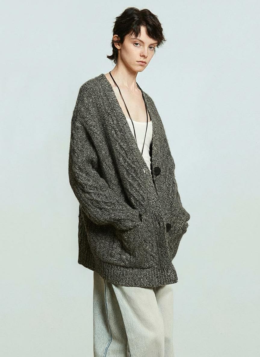 Cable Knit Cardigan - Image 2