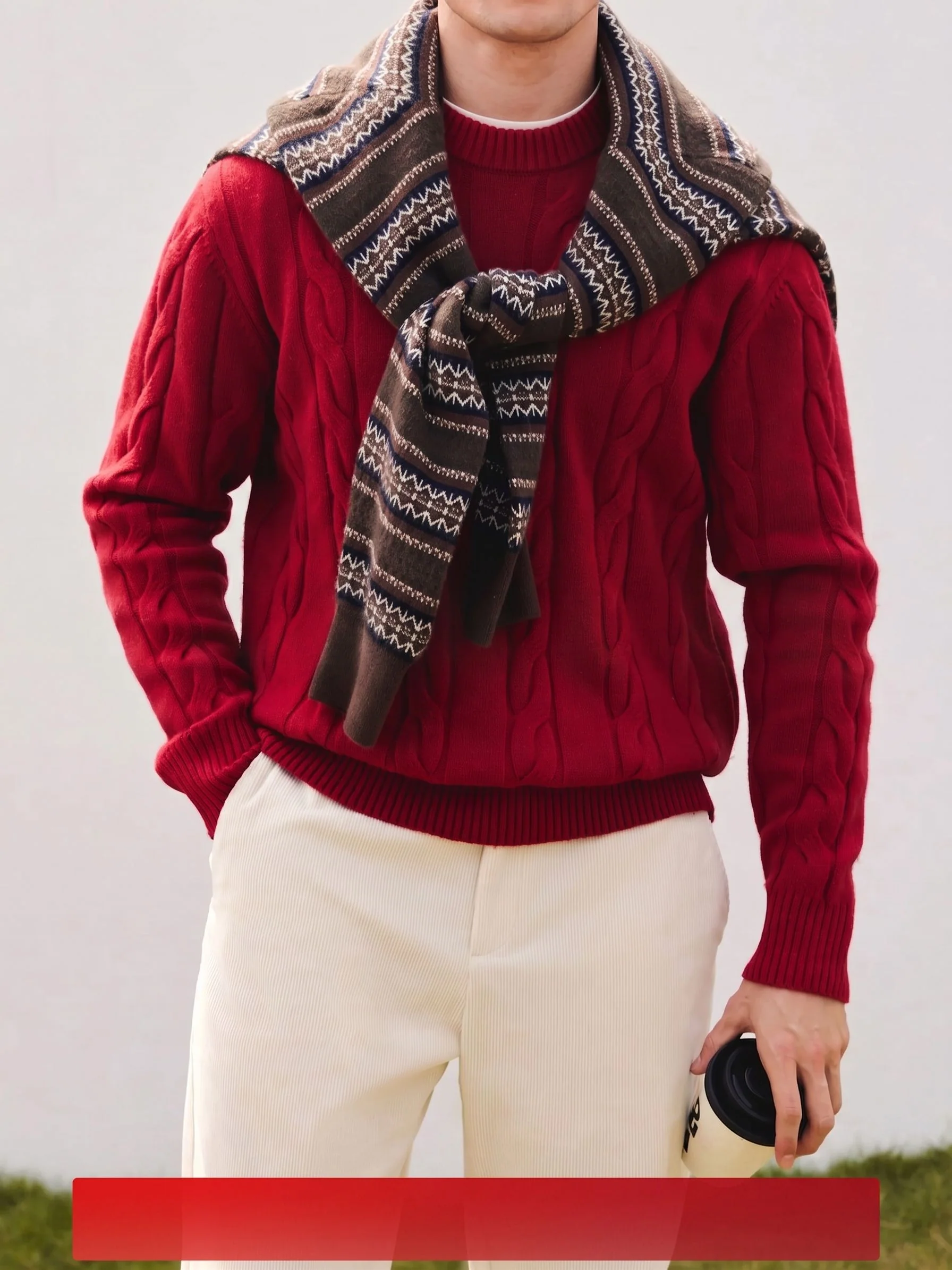 Cable Knit Crewneck