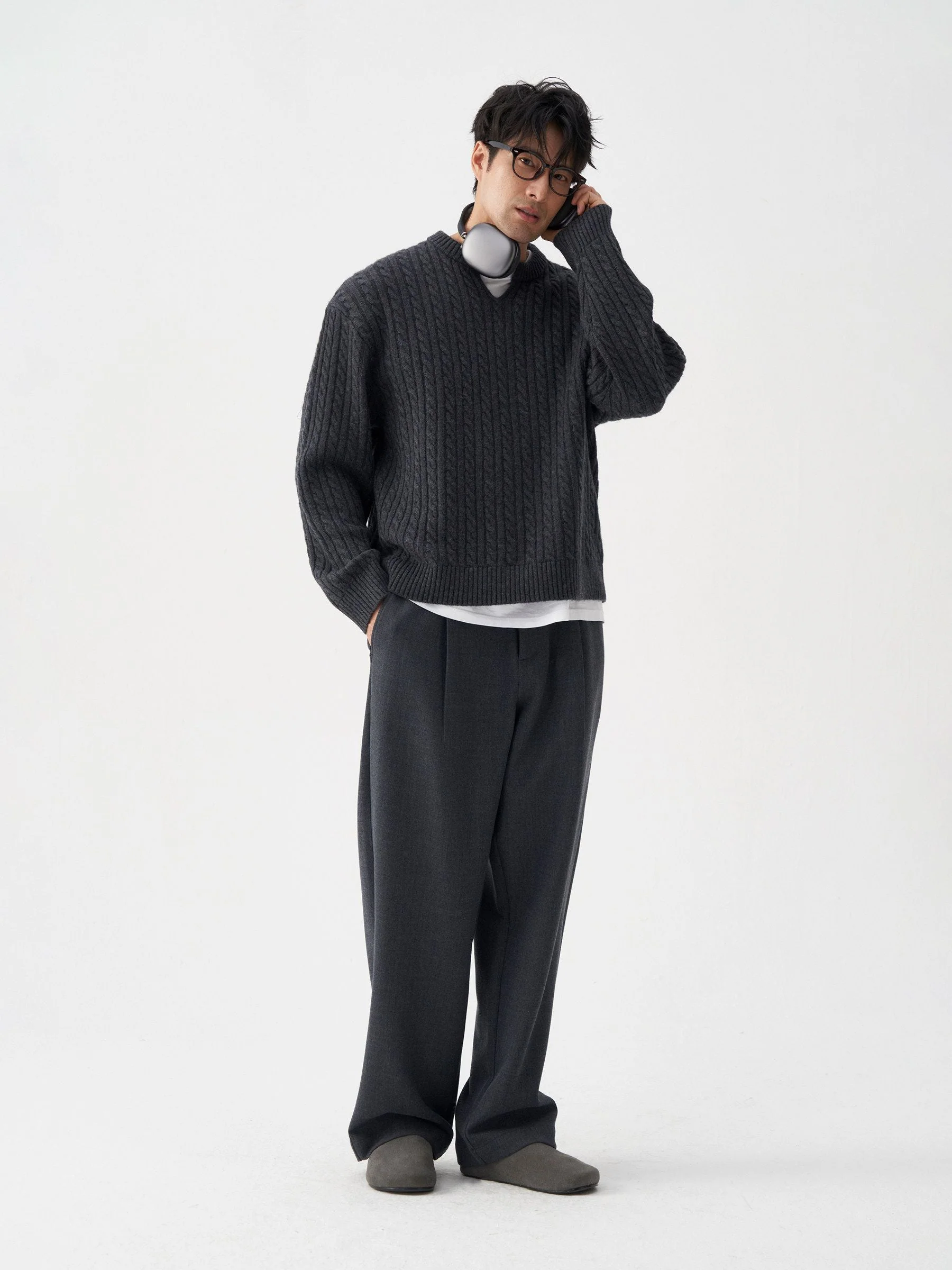 Cable Knit Sweater - Image 3