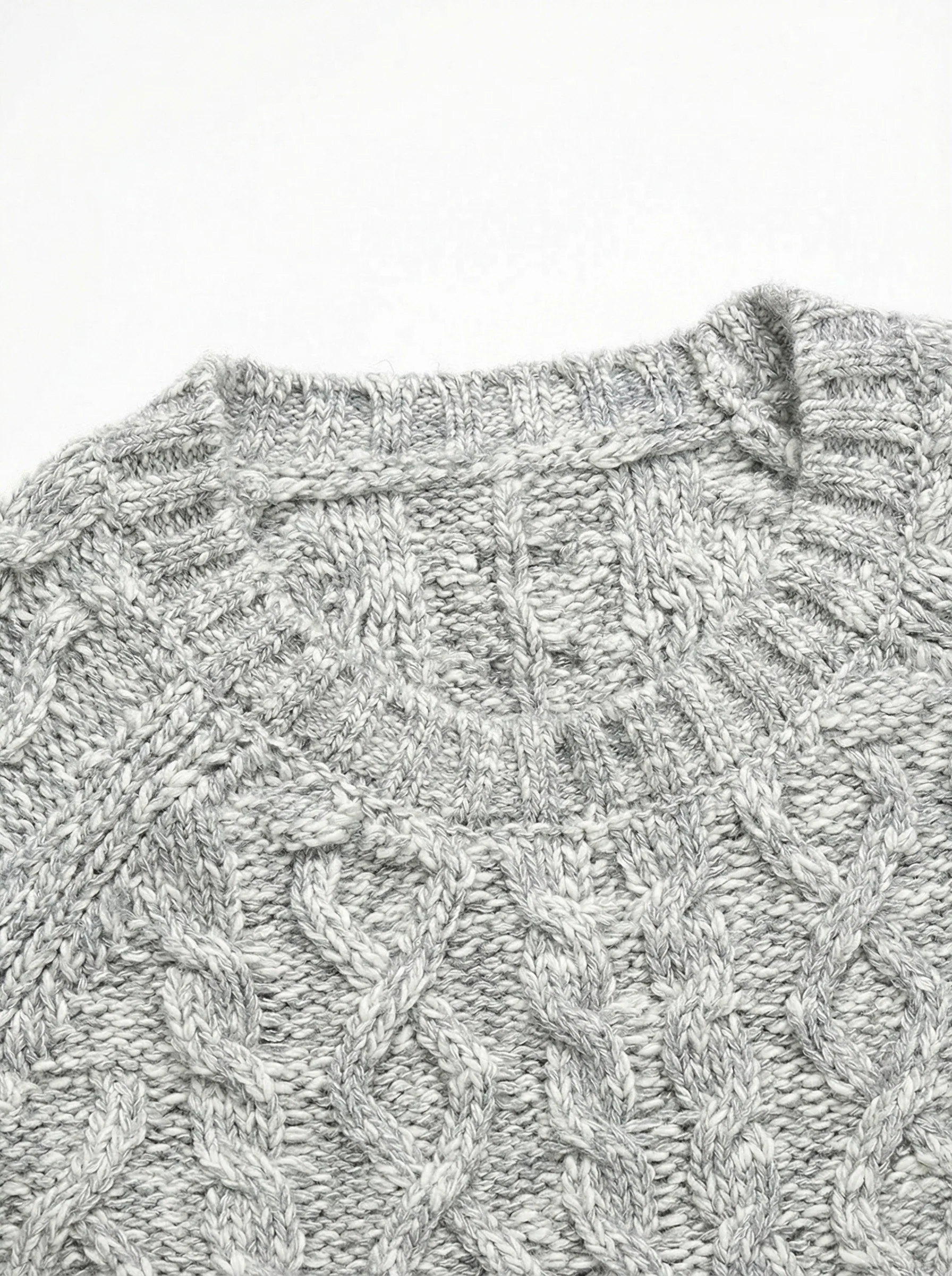 Cable-Knit Sweater & Buttoned Cowl - Image 3