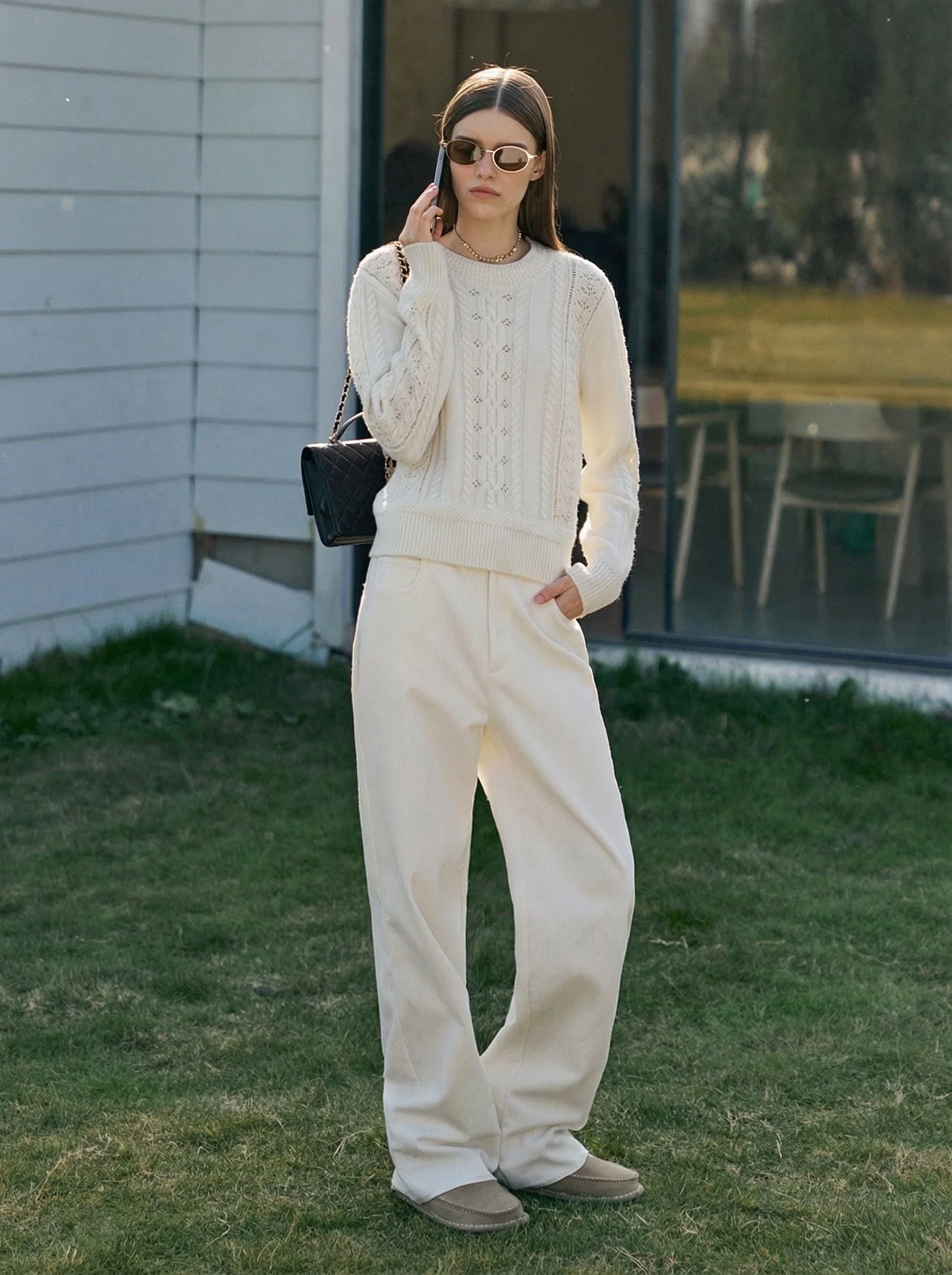 Cable Lace Sweater